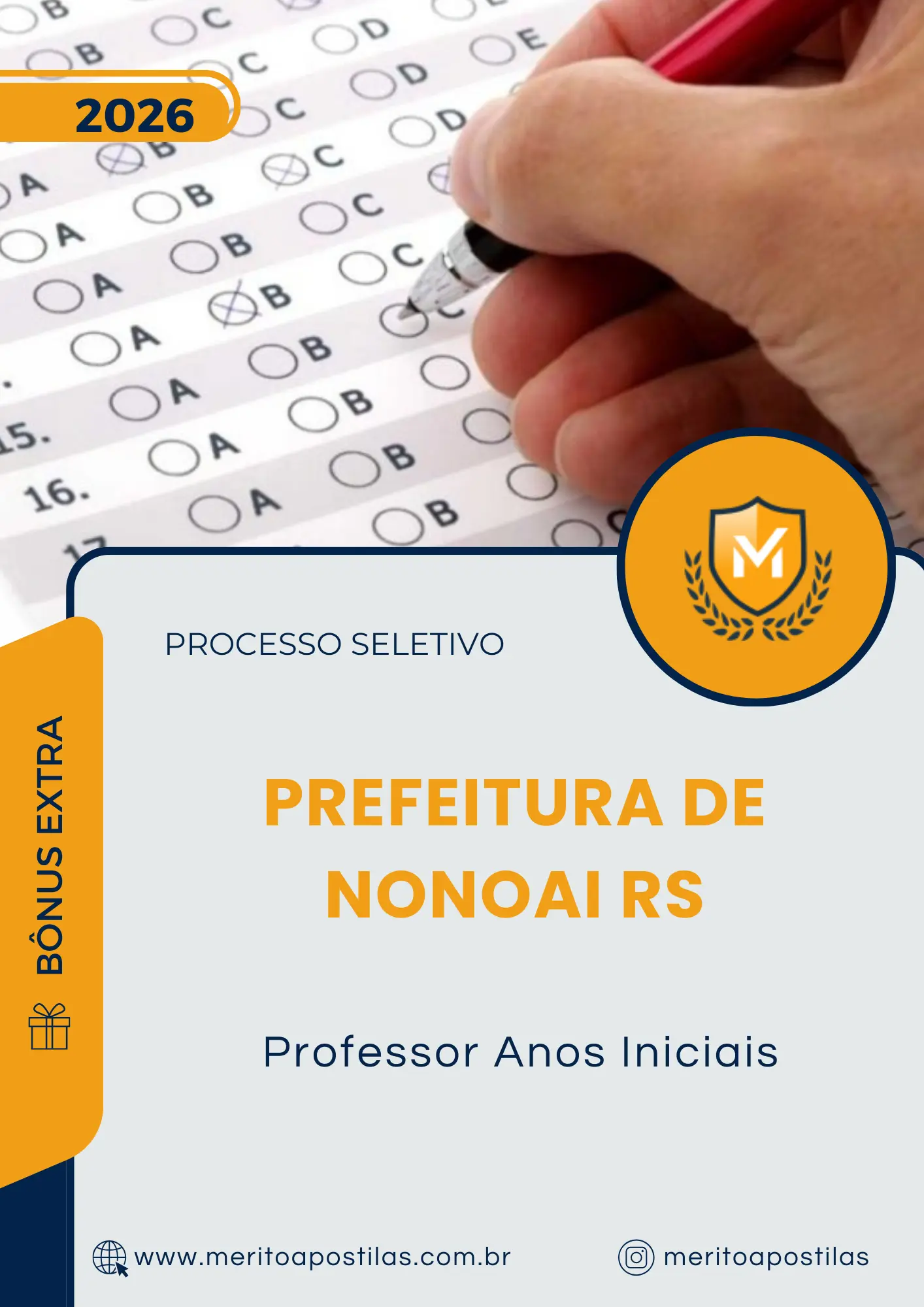 Apostila Professor Anos Iniciais Prefeitura de Nonoai RS 2026
