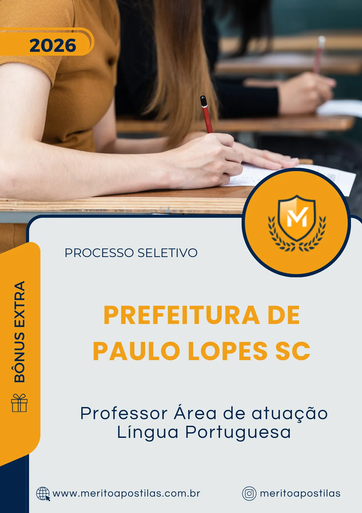 Apostila Professor Área de atuação Língua Portuguesa Prefeitura de Paulo Lopes SC 2026