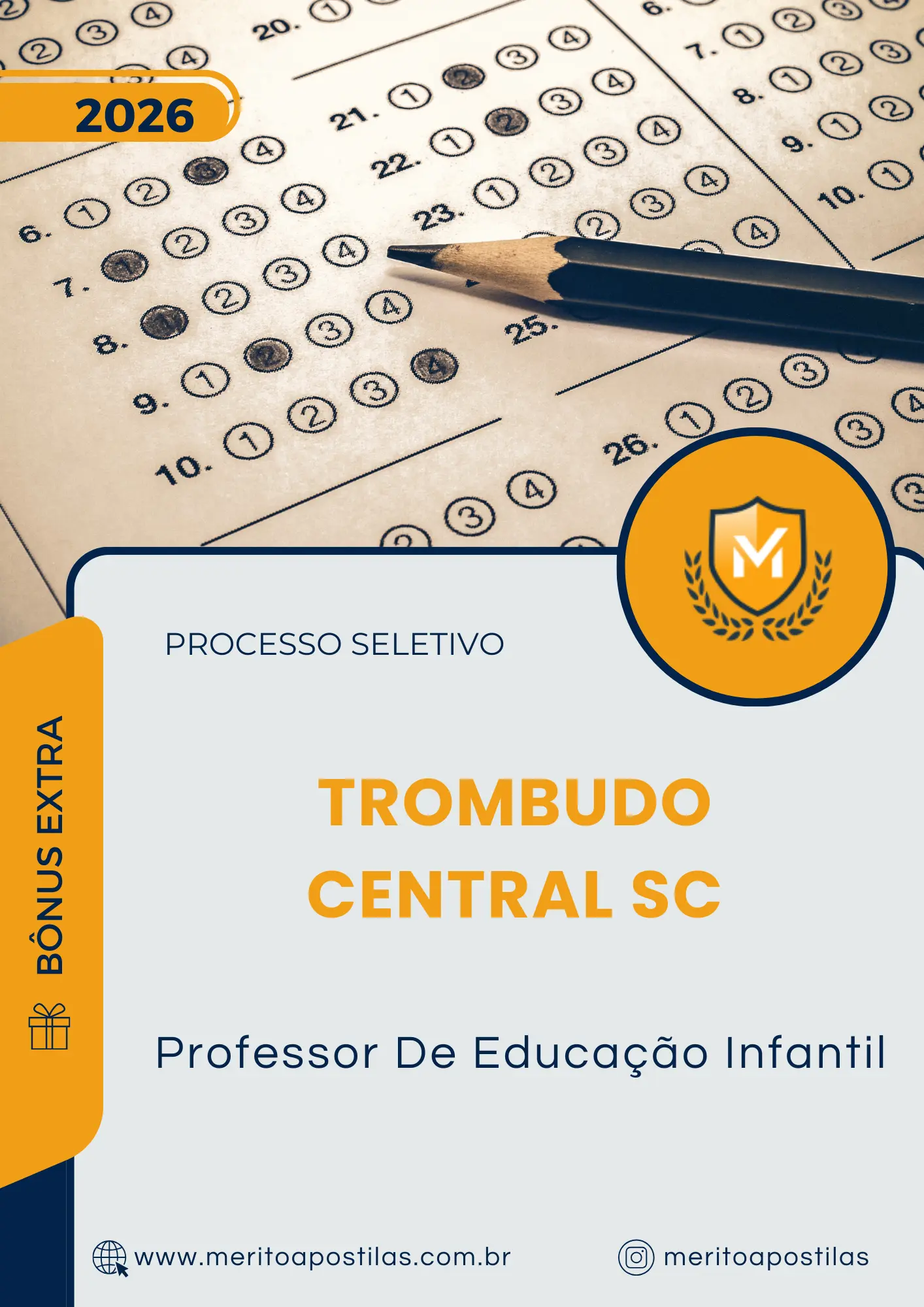 Apostila Professor De Educação Infantil Prefeitura de Trombudo Central SC 2026