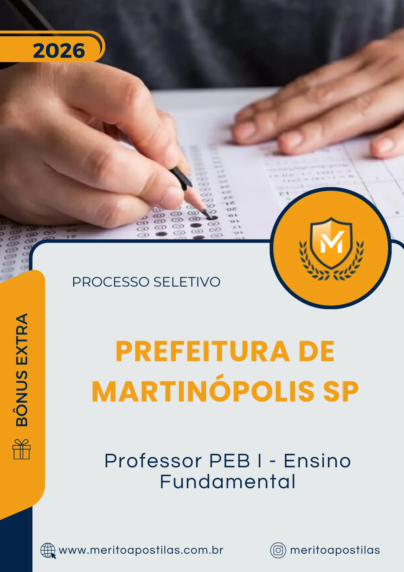 Apostila Professor PEB I Ensino Fundamental Prefeitura de Martinópolis SP 2026
