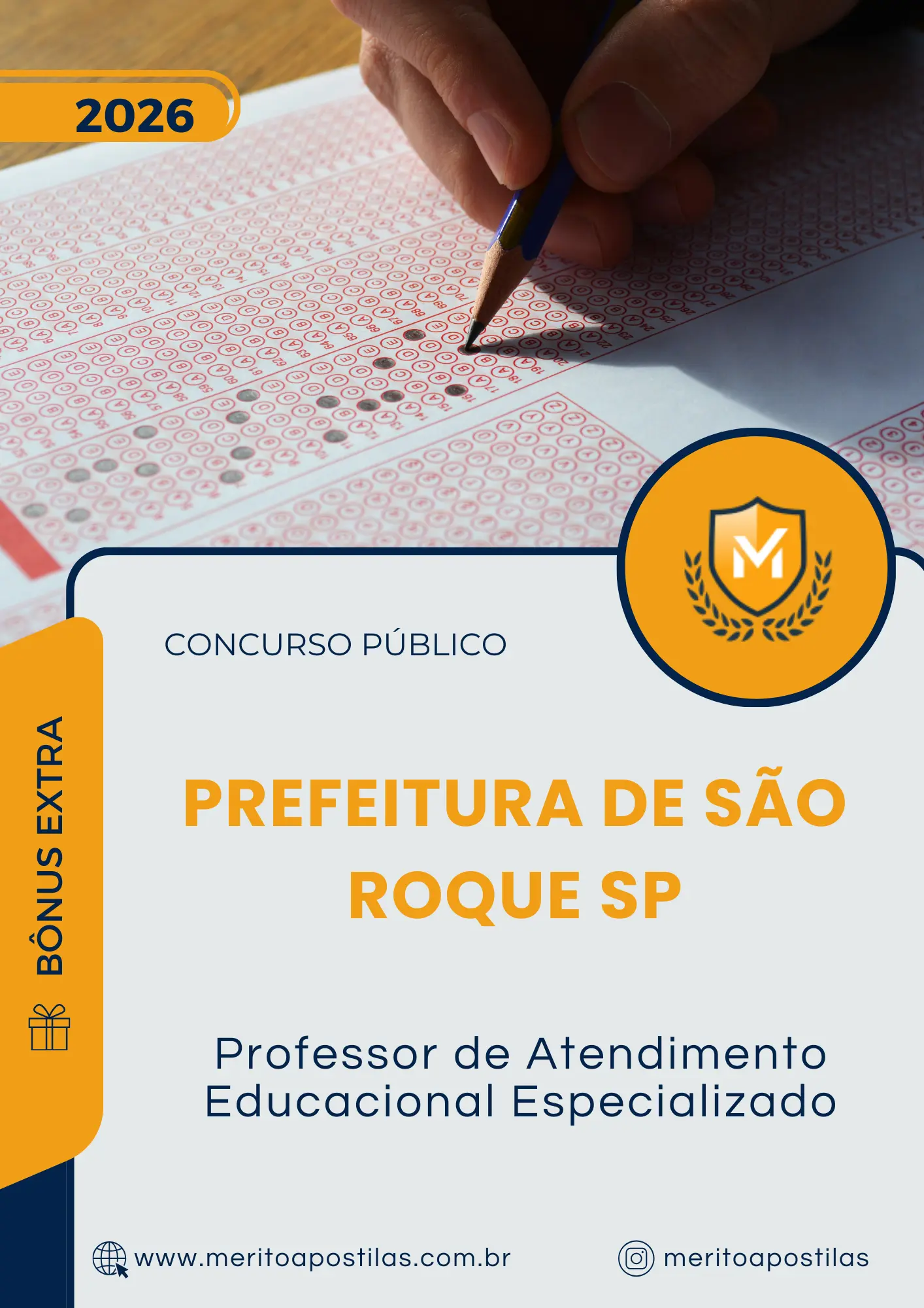 Apostila Professor de Atendimento Educacional Especializado Prefeitura de São Roque SP 2026