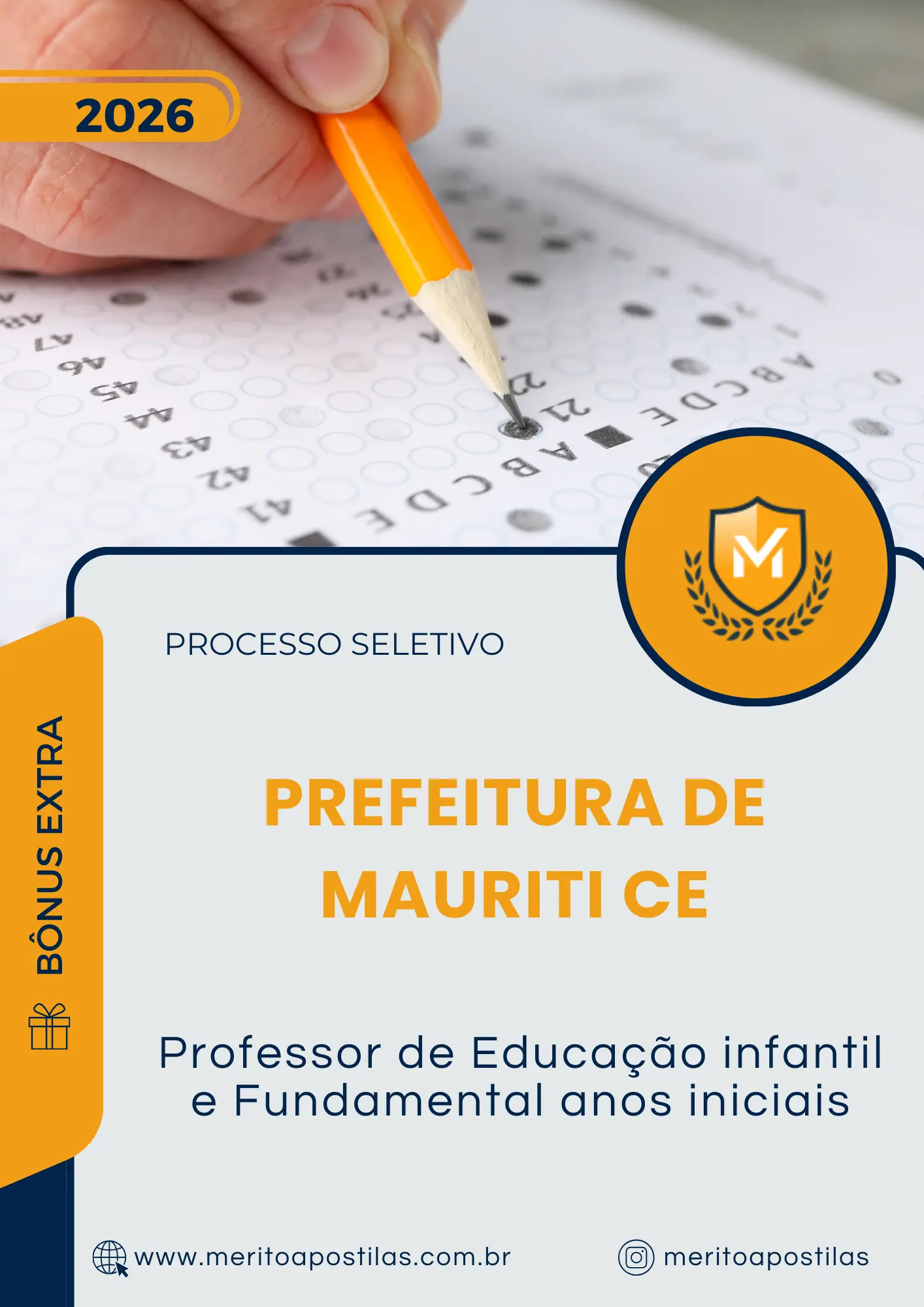 Apostila Professor de Educação infantil e Fundamental anos iniciais Prefeitura de Mauriti CE 2026
