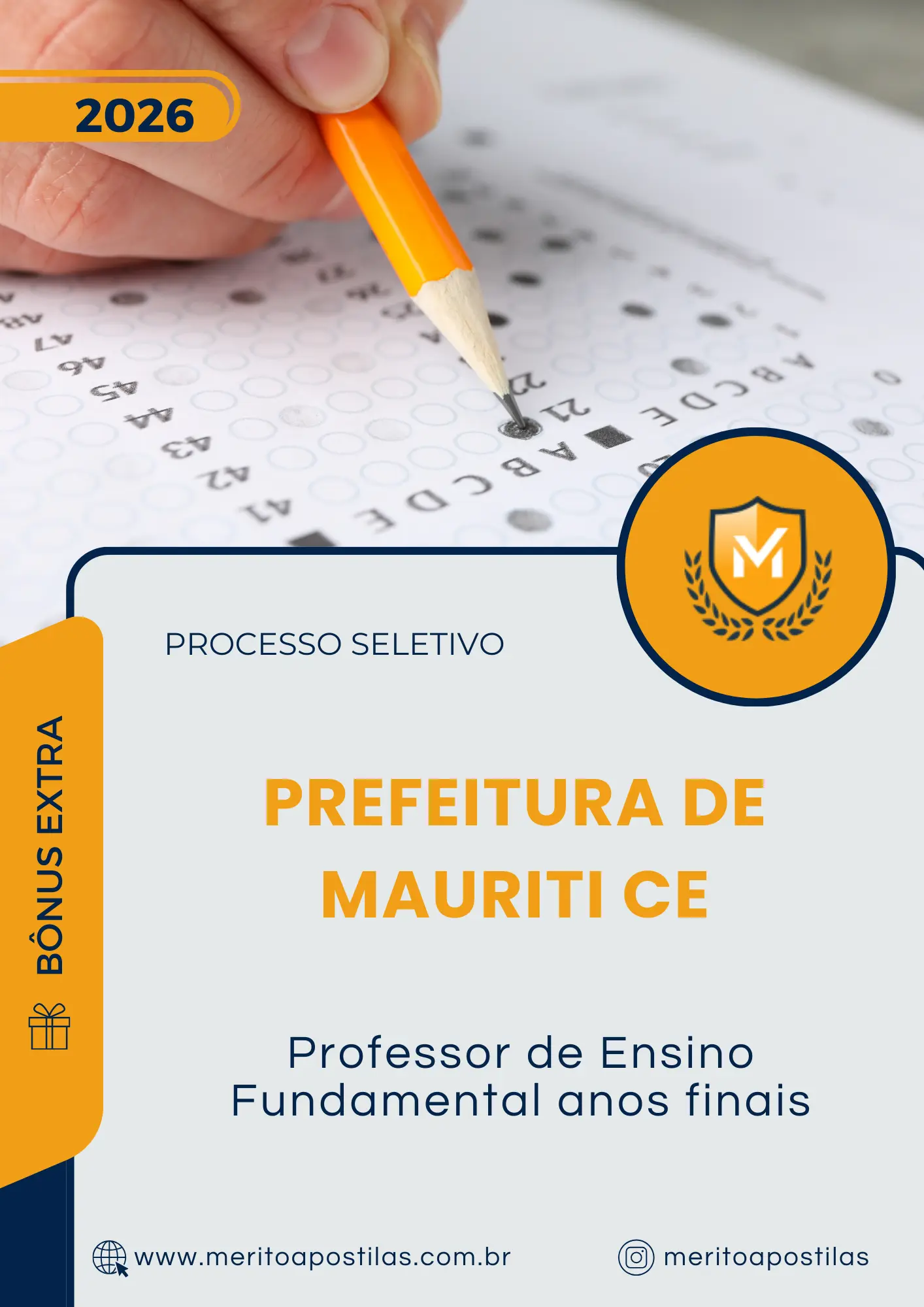 Apostila Professor de Ensino Fundamental anos finais Prefeitura de Mauriti CE 2026