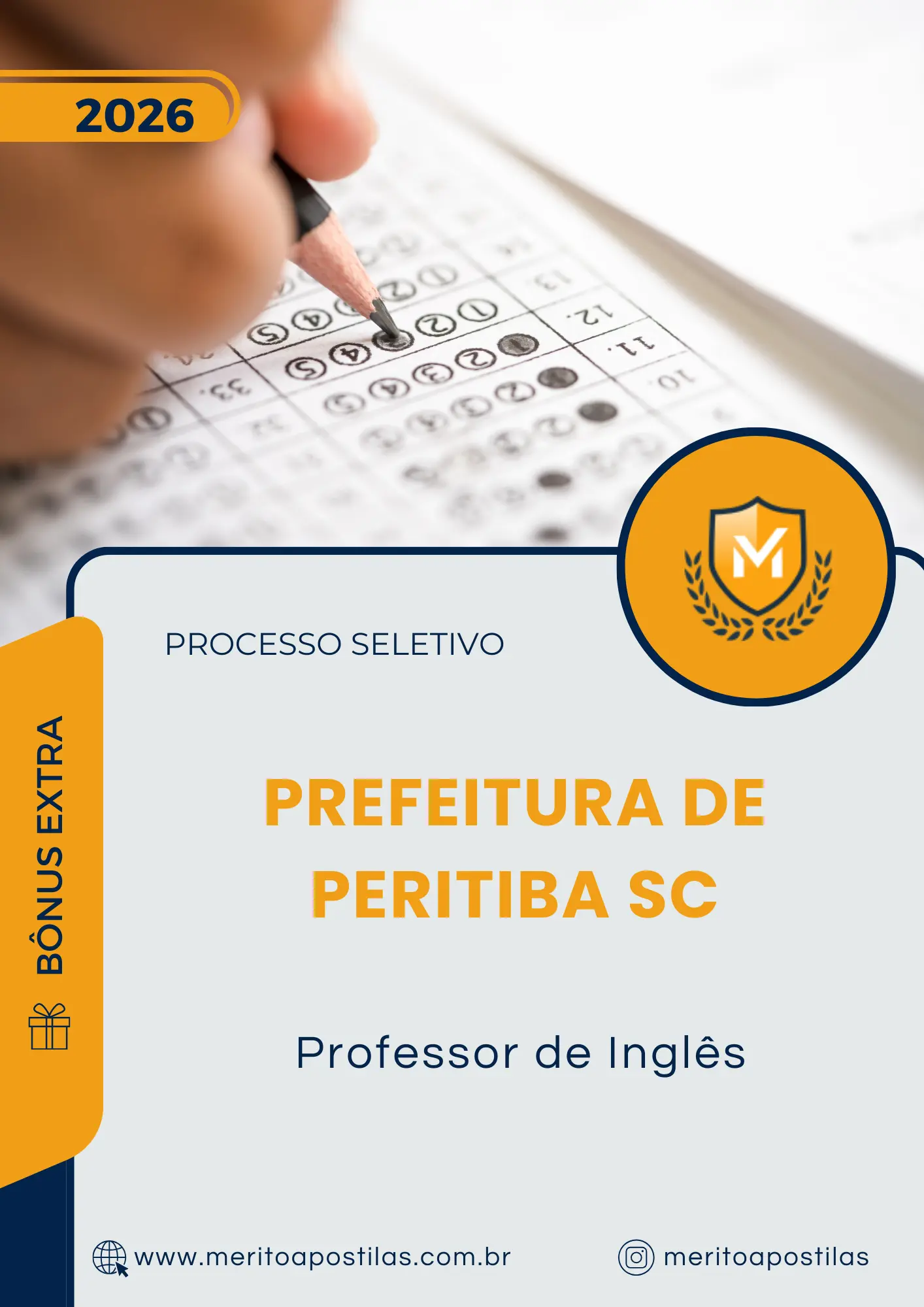 Apostila Professor de Inglês Prefeitura de Peritiba SC 2026