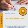 Apostila Profissional De Manutenção E Conservação Feminino Prefeitura de Lacerdópolis SC 2026