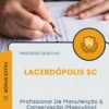 Apostila Profissional De Manutenção E Conservação Masculino Prefeitura de Lacerdópolis SC 2026