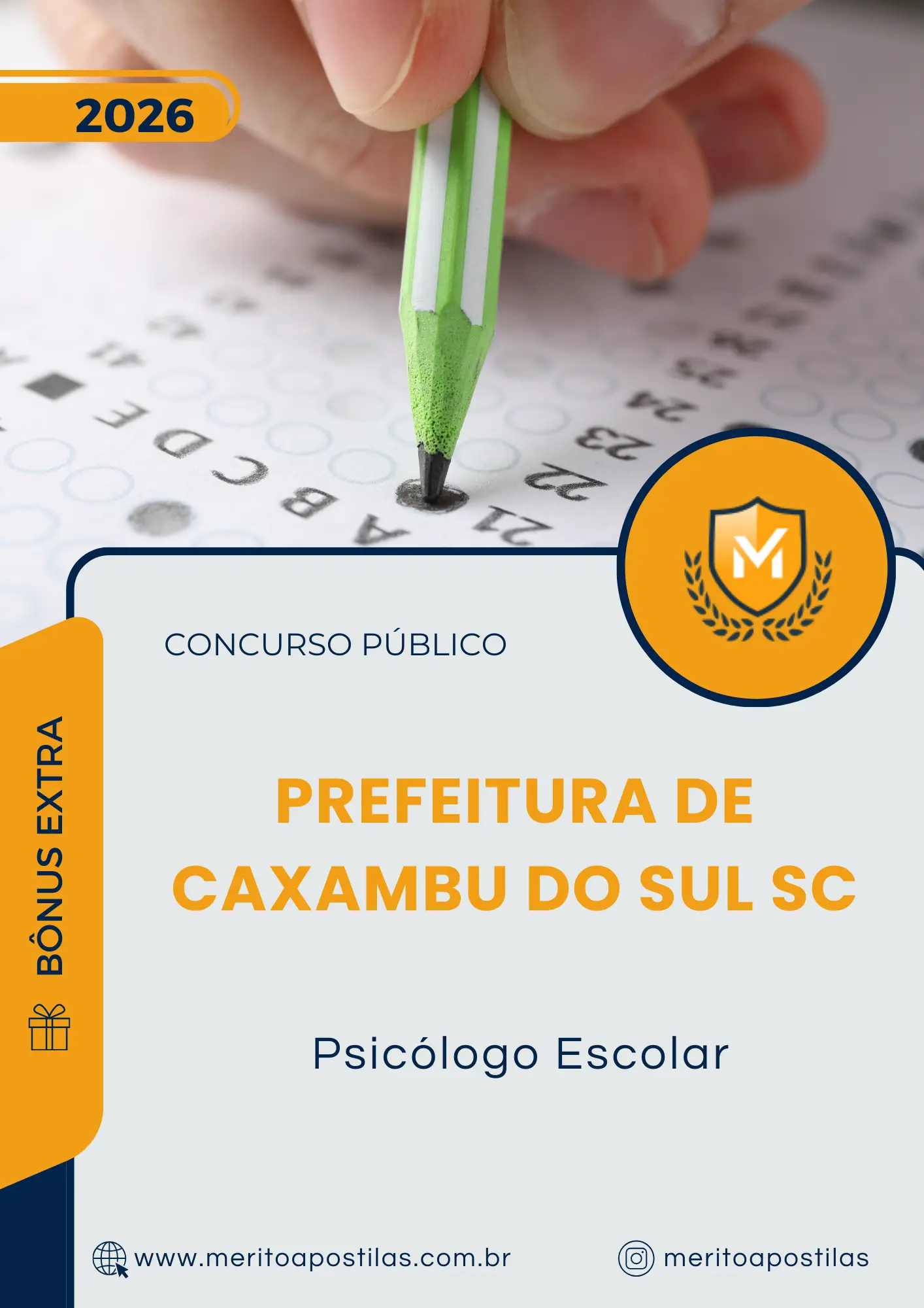 Apostila Psicólogo Escolar Prefeitura de Caxambu do Sul SC 2026