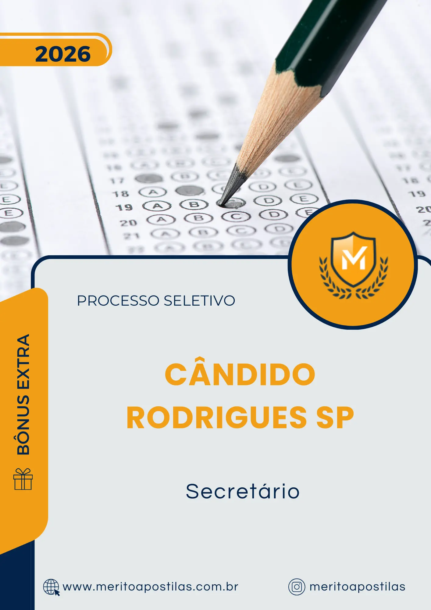 Apostila Secretário Prefeitura de Cândido Rodrigues SP 2026