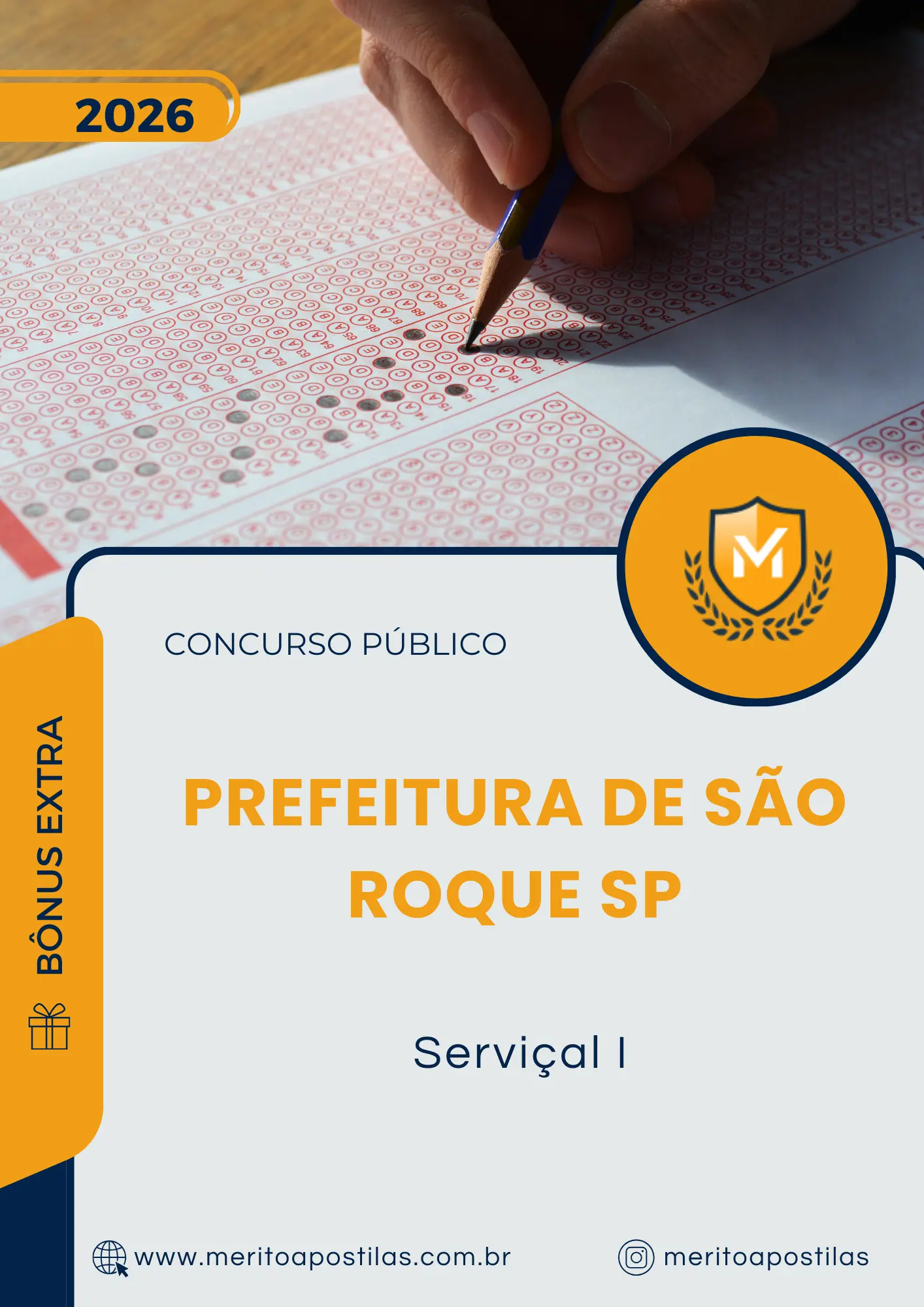 Apostila Serviçal I Prefeitura de São Roque SP 2026