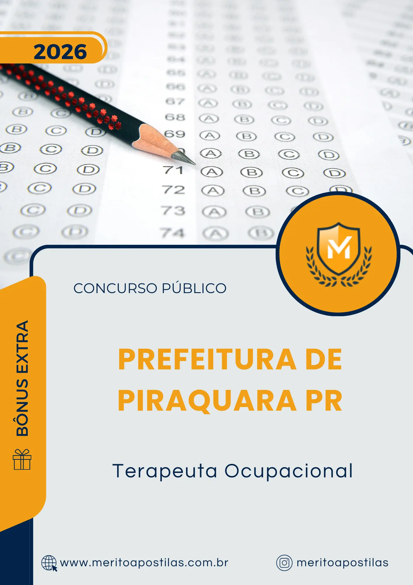 Apostila Terapeuta Ocupacional Prefeitura de Piraquara PR 2026