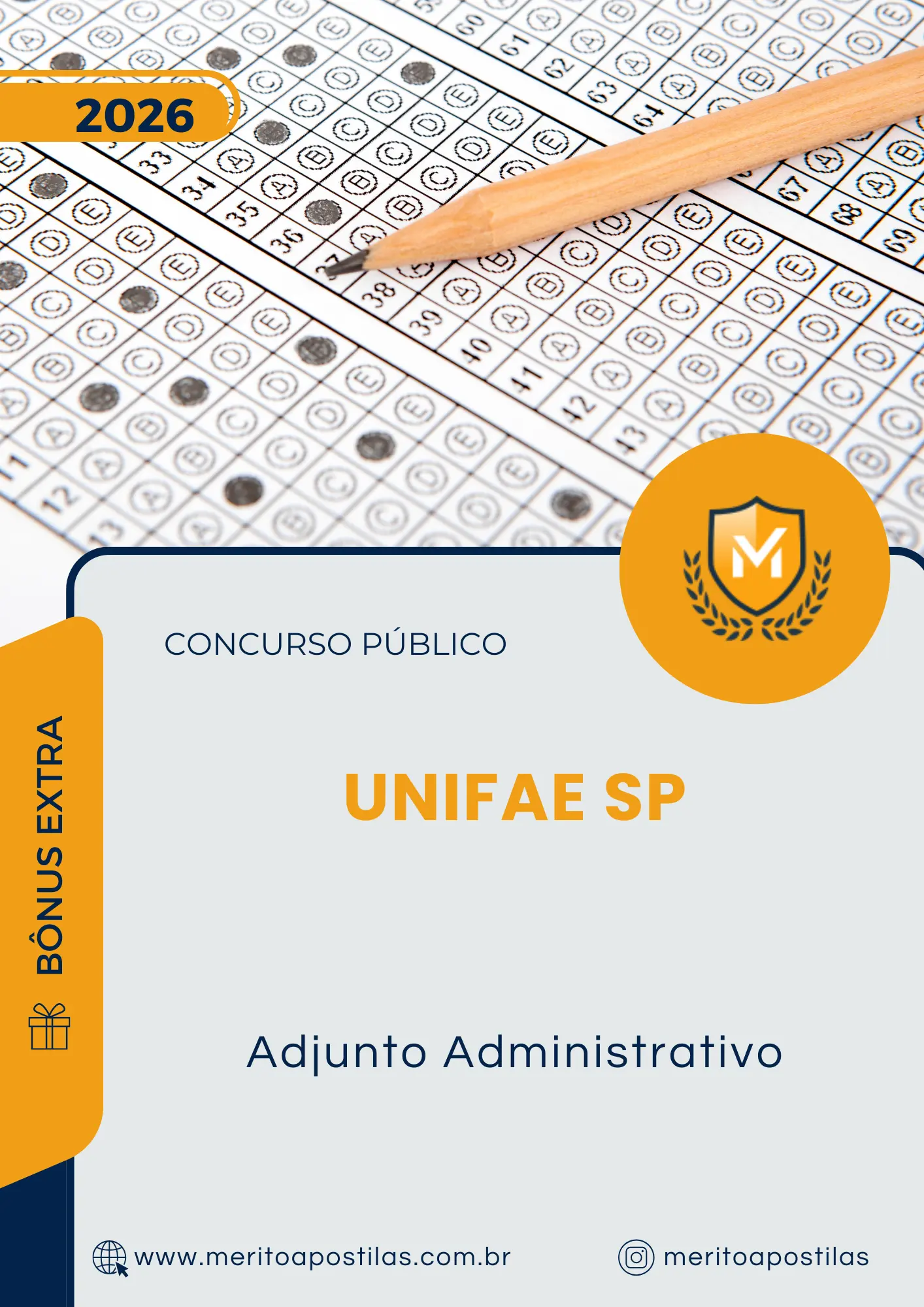 Apostila Adjunto Administrativo Concurso Público UNIFAE SP 2026