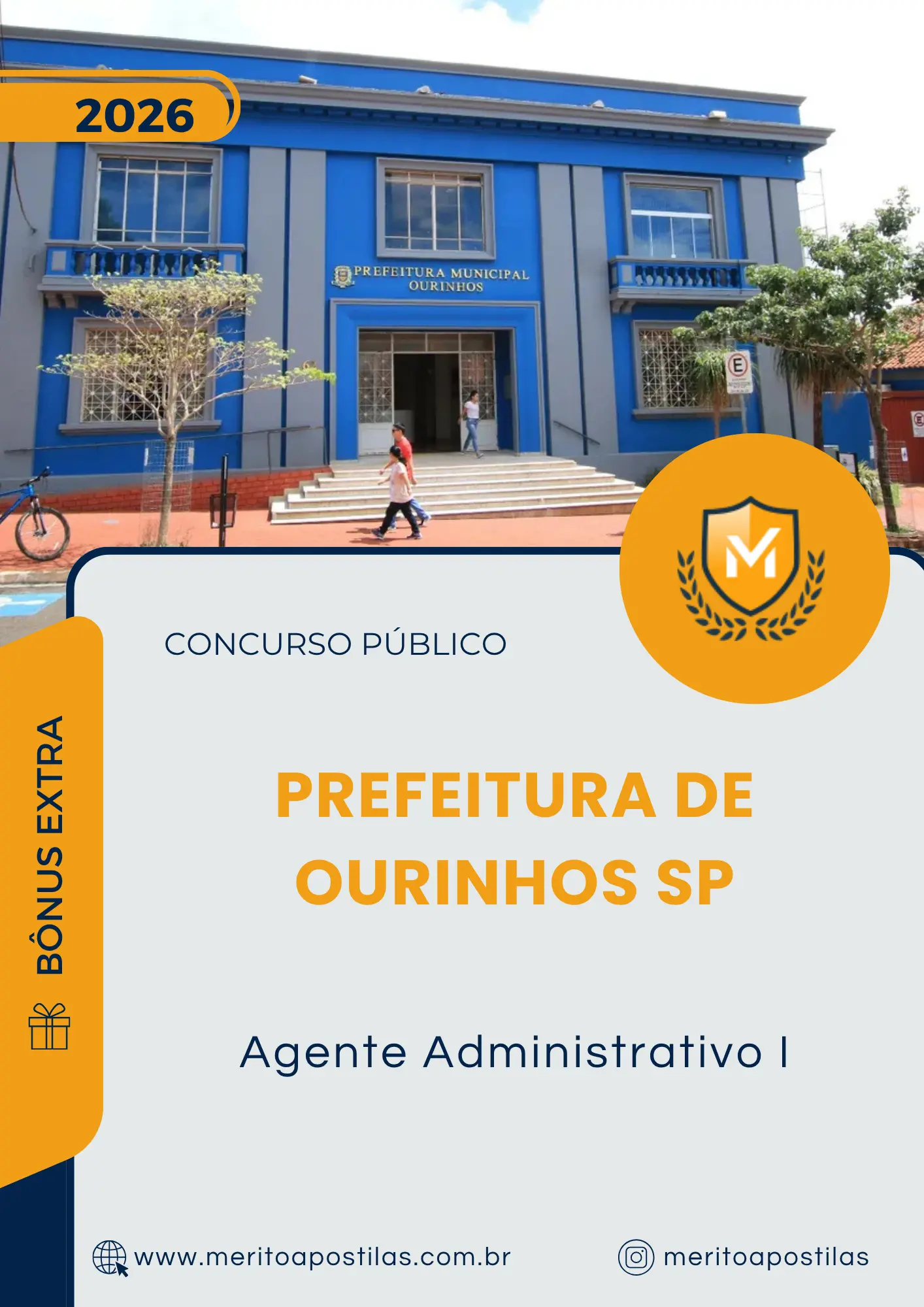 Apostila Agente Administrativo I Prefeitura de Ourinhos SP 2026