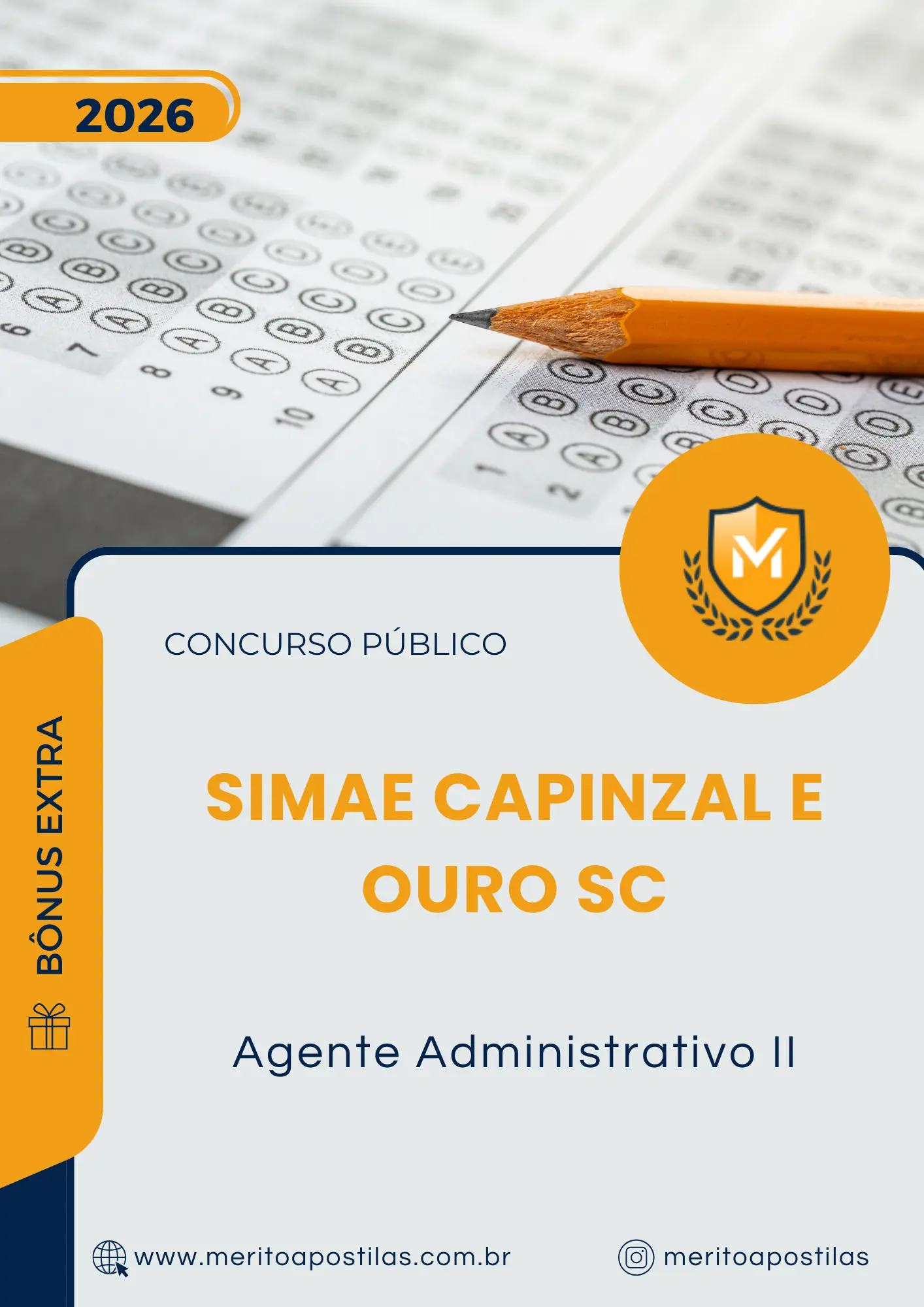 Apostila Agente Administrativo II Concurso Público SIMAE Capinzal e Ouro SC 2026