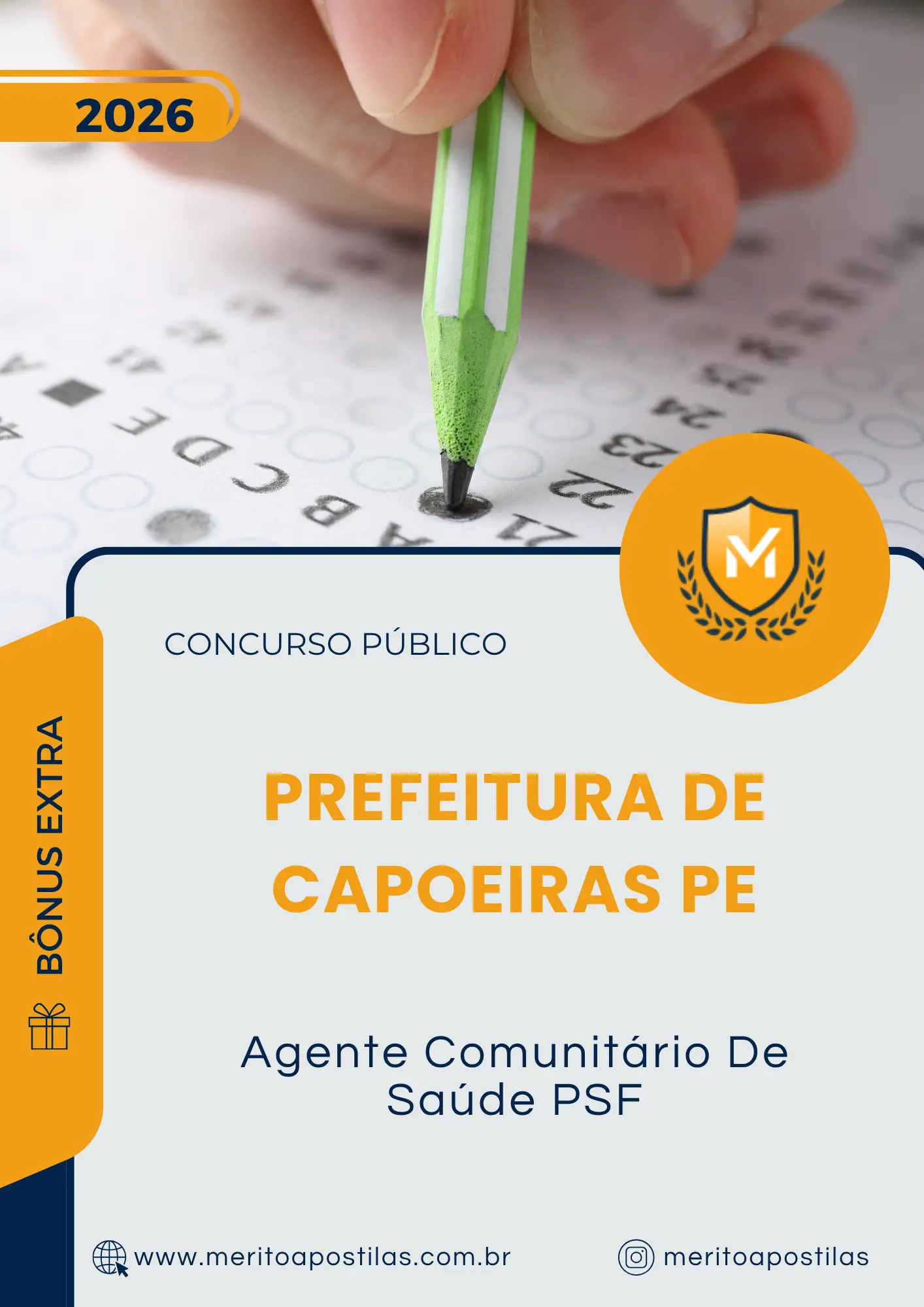 Apostila Agente Comunitário De Saúde PSF Prefeitura de Capoeiras PE 2026