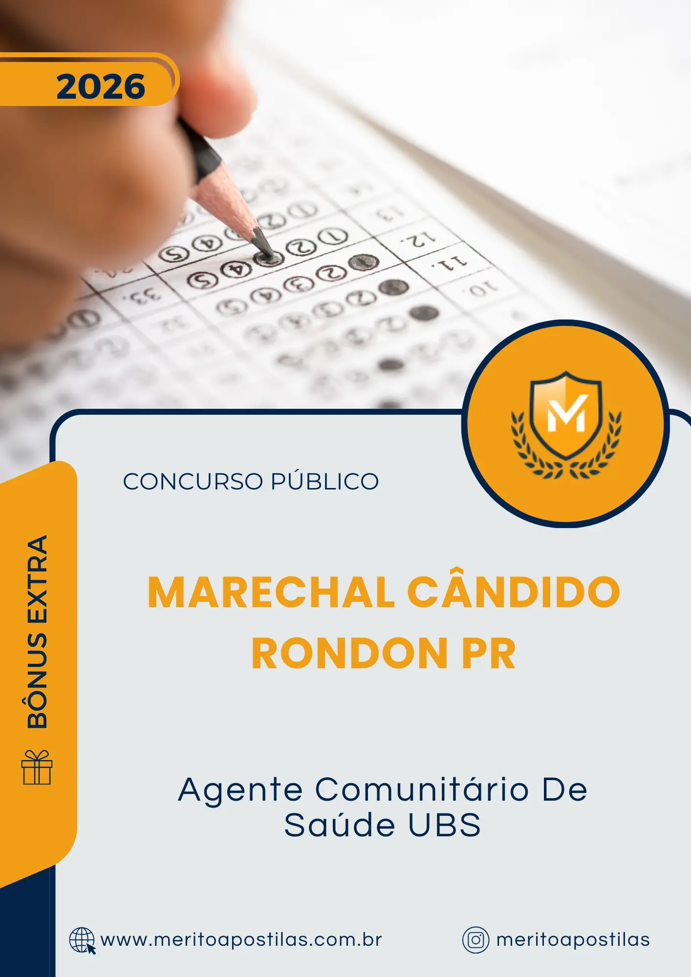 Apostila Agente Comunitário De Saúde UBS Prefeitura de Marechal Cândido Rondon PR 2026