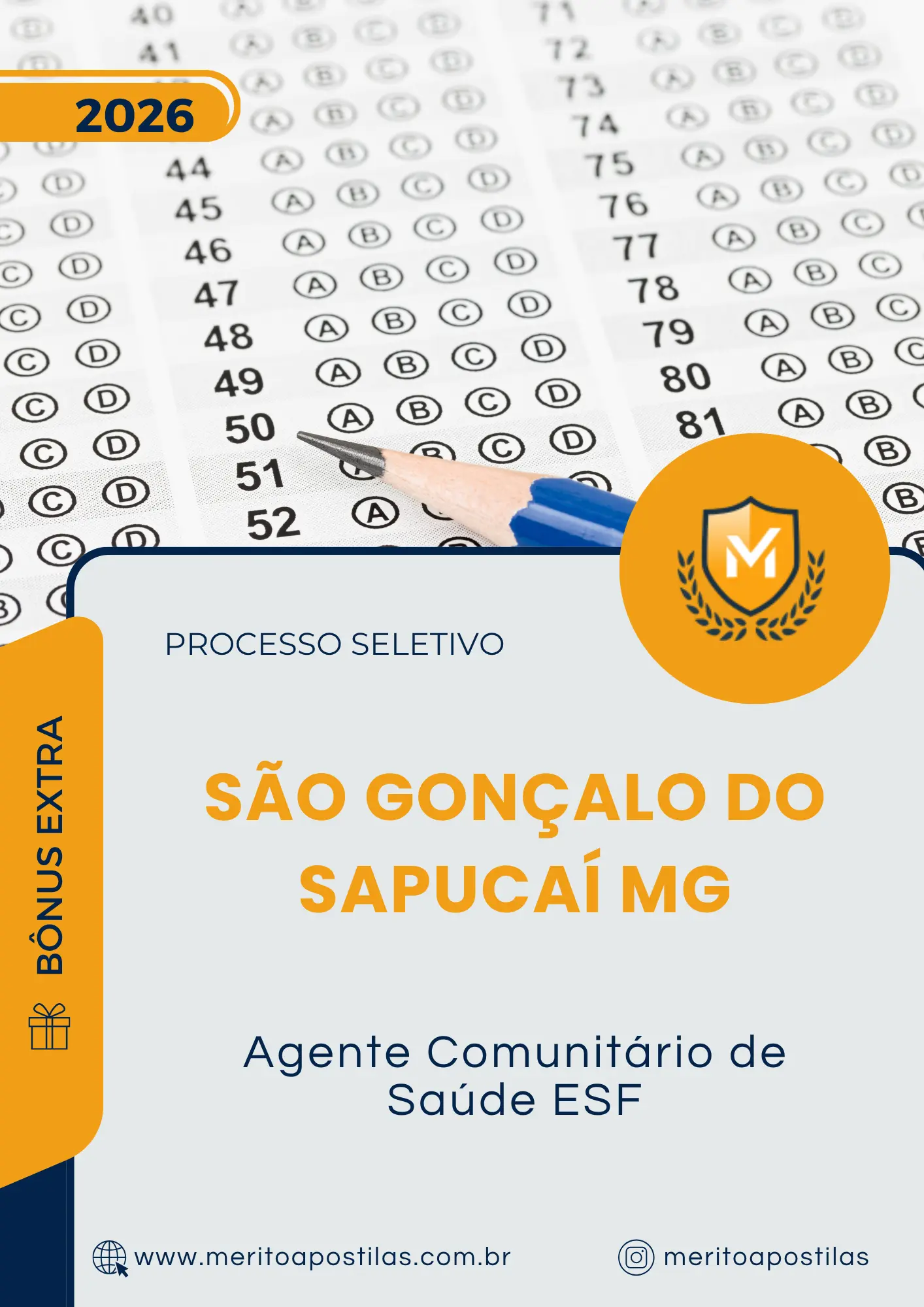 Apostila Agente Comunitário de Saúde ESF Prefeitura de São Gonçalo do Sapucaí MG 2026