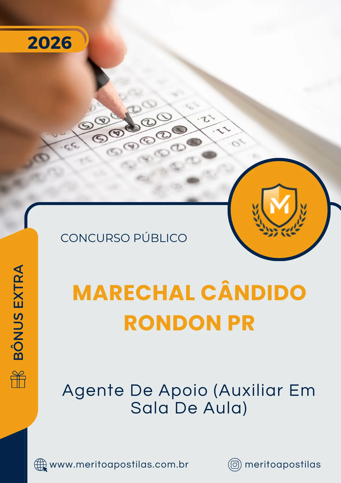 Apostila Agente De Apoio Auxiliar Em Sala De Aula Prefeitura de Marechal Cândido Rondon PR 2026
