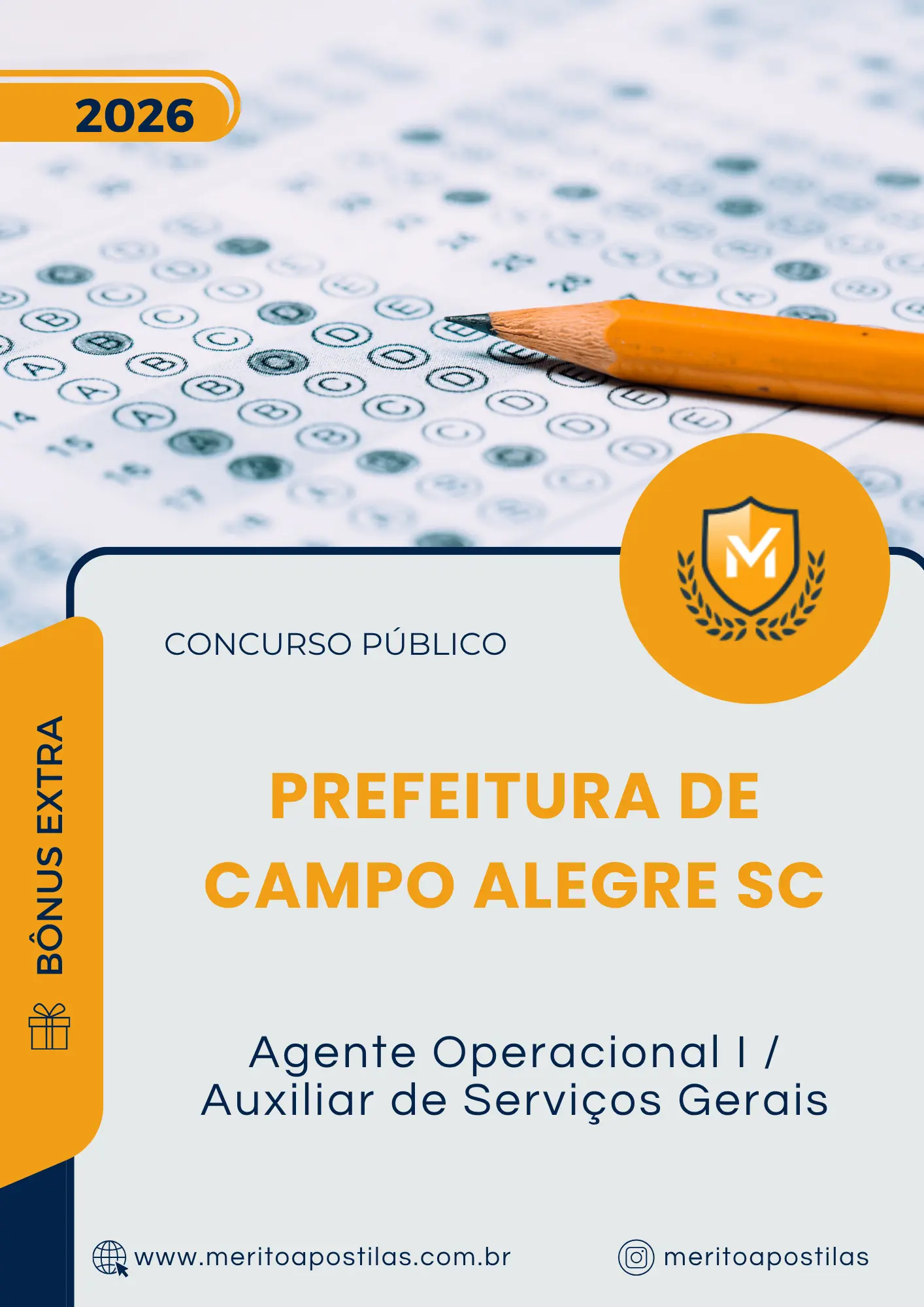 Apostila Agente Operacional I Auxiliar de Serviços Gerais Prefeitura de Campo Alegre SC 2026