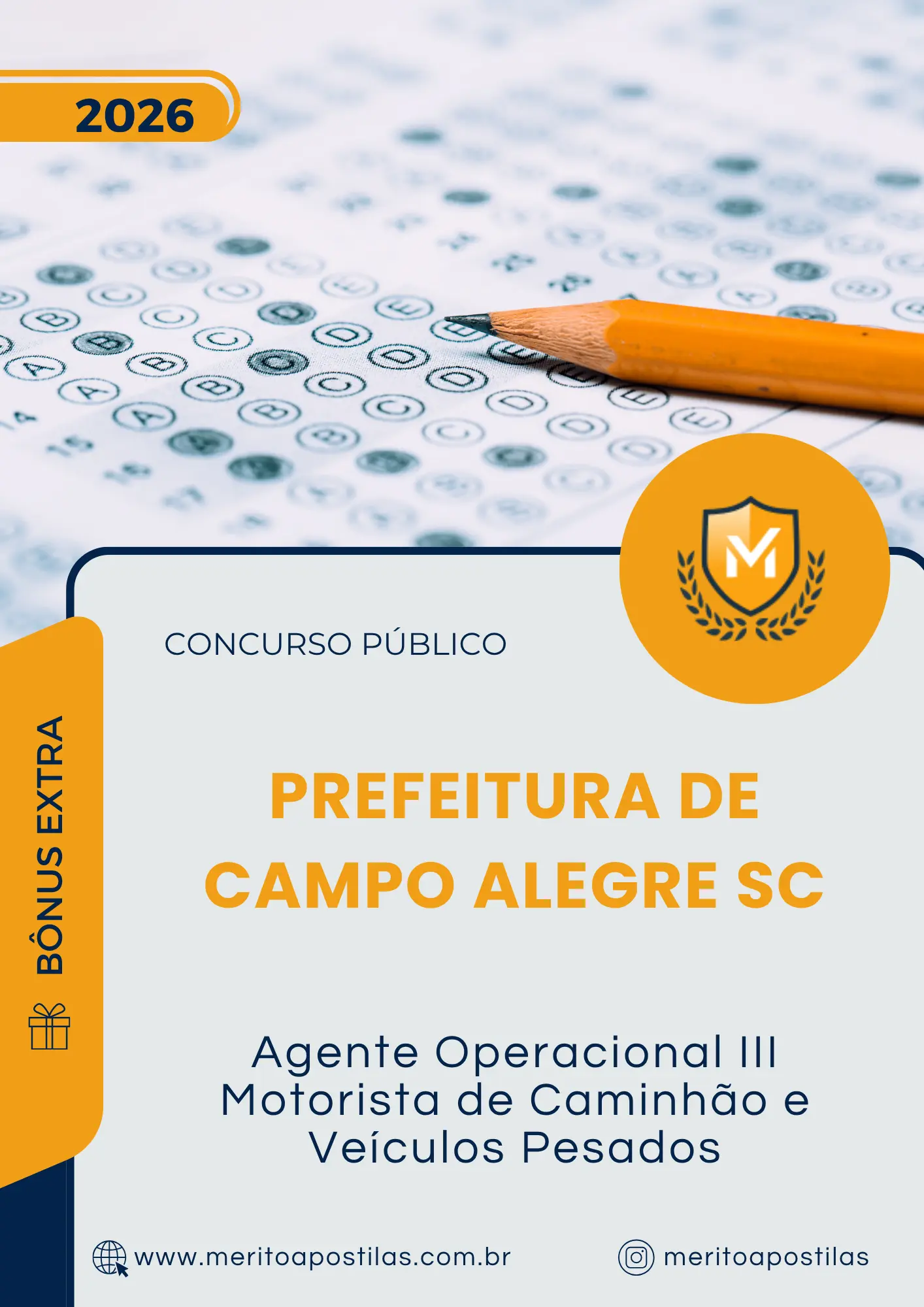 Apostila Agente Operacional III Motorista de Caminhão e Veículos Pesados Prefeitura de Campo Alegre SC 2026