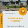 Apostila Agente de Apoio Escolar Prefeitura de Itariri SP 2026