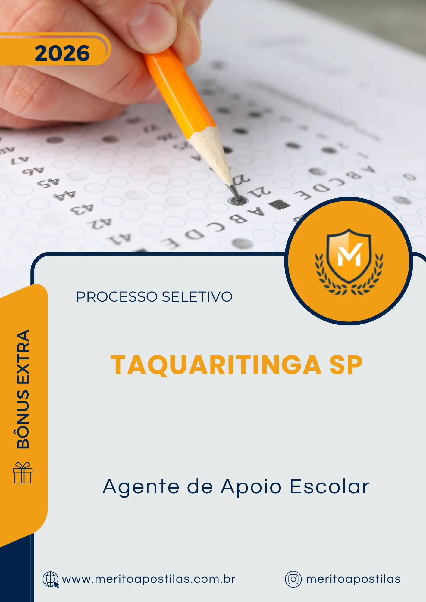 Apostila Agente de Apoio Escolar Prefeitura de Taquaritinga SP 2026