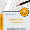 Apostila Agente de Construção e Manutenção de Prédios Prefeitura de São Lourenço do Sul RS 2026