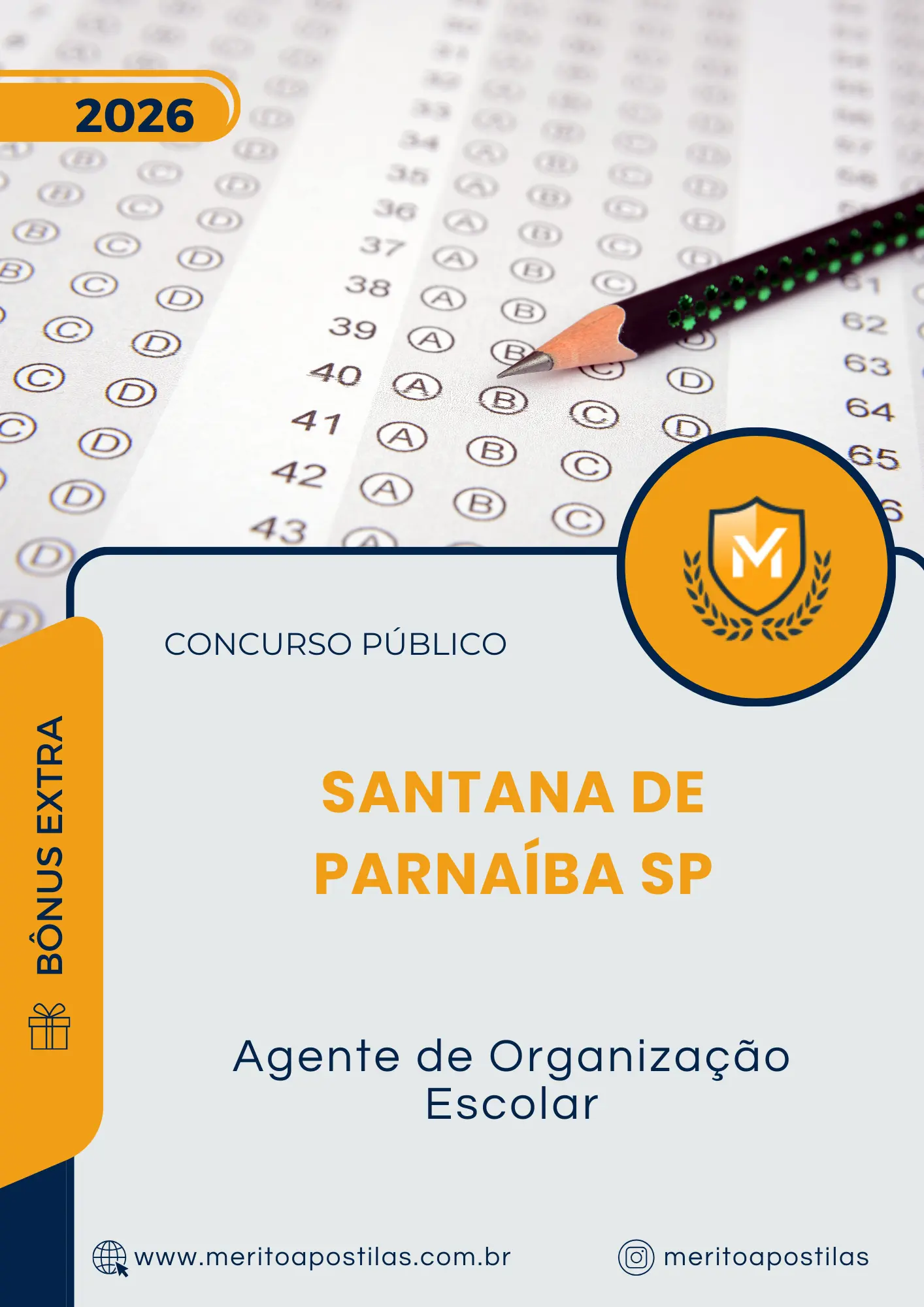 Apostila Agente de Organização Escolar Prefeitura de Santana de Parnaíba SP 2026