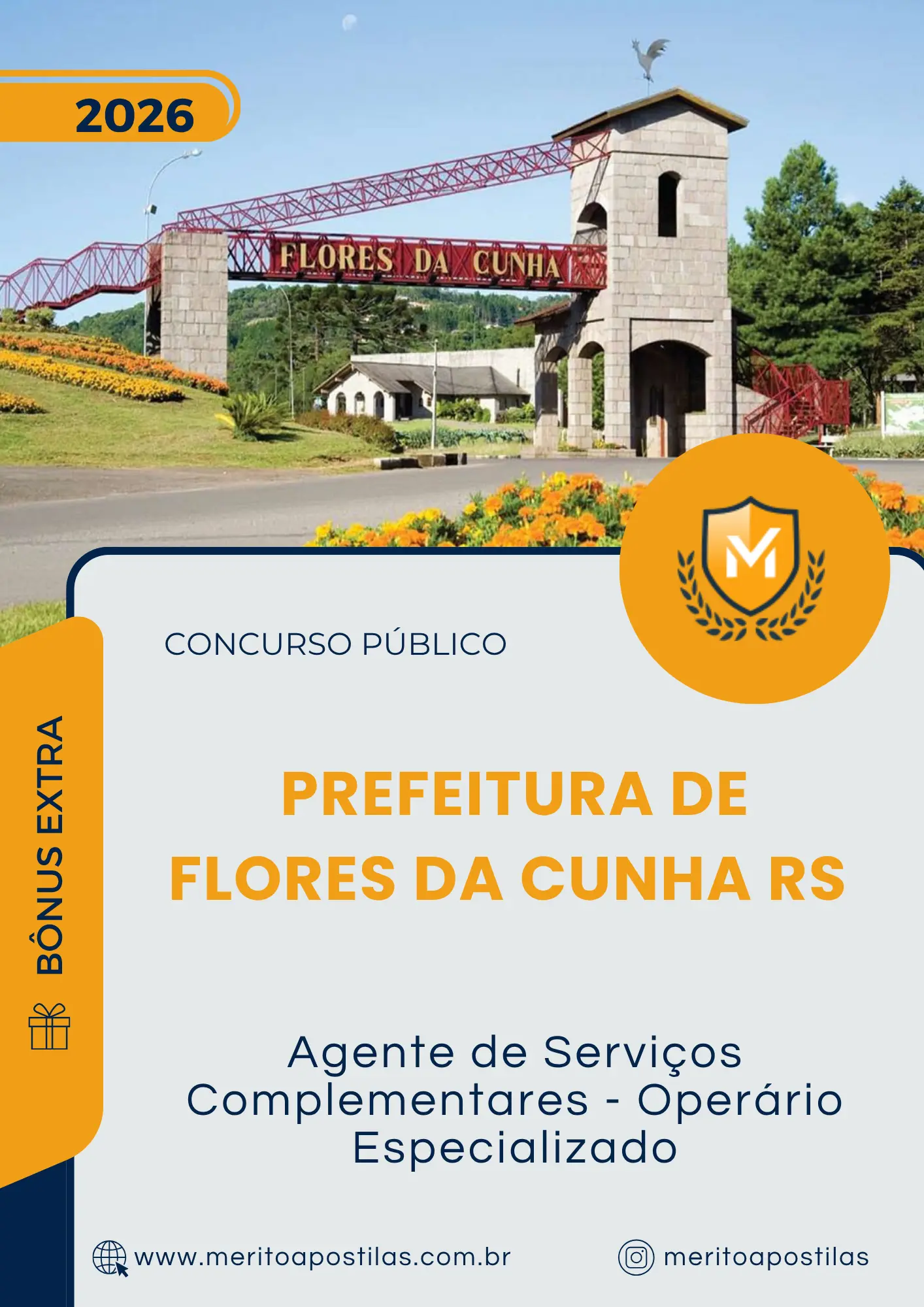 Apostila Agente de Serviços Complementares Operário Especializado Prefeitura de Flores da Cunha RS 2026