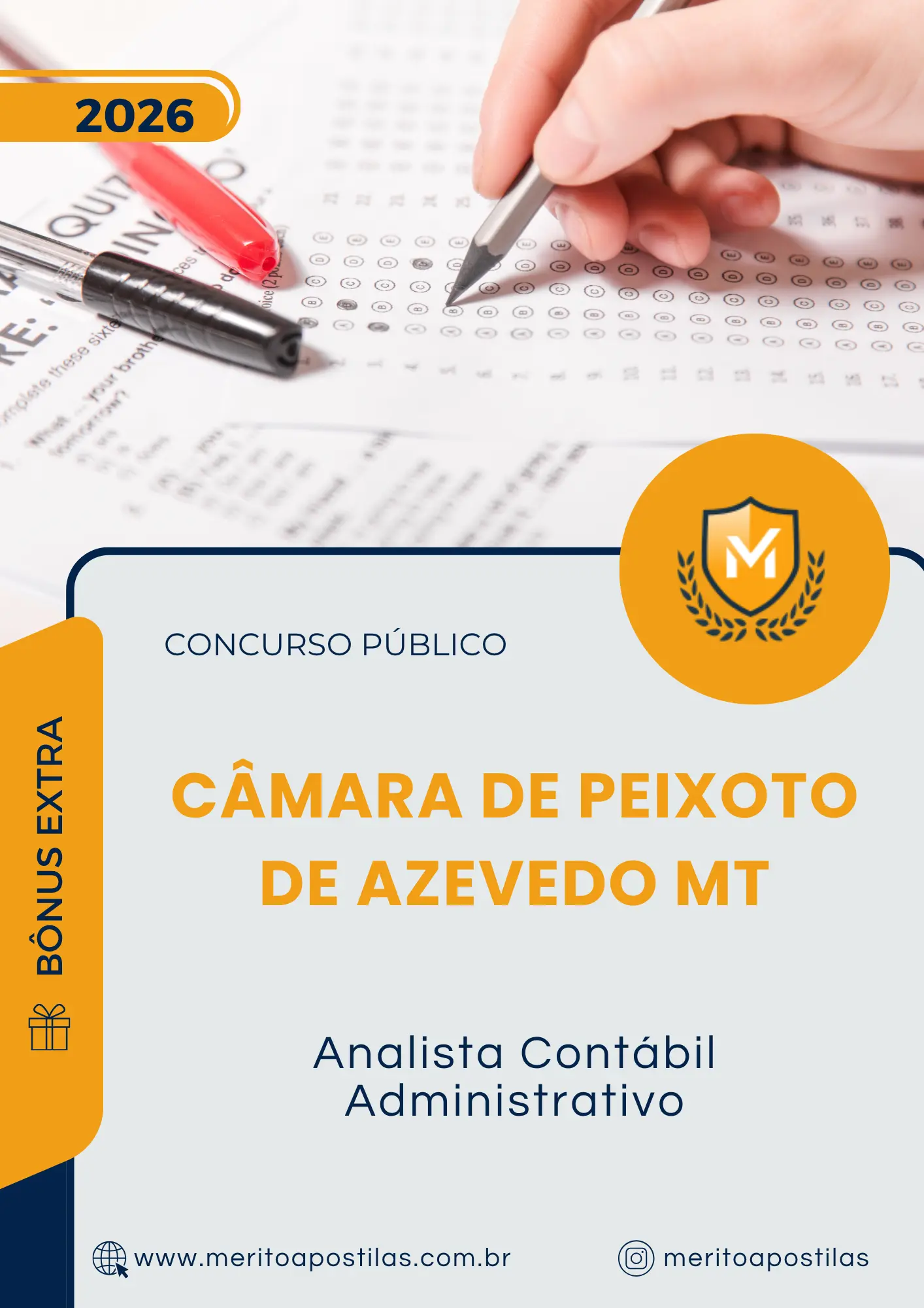 Apostila Analista Contábil Administrativo Câmara de Peixoto de Azevedo MT 2026
