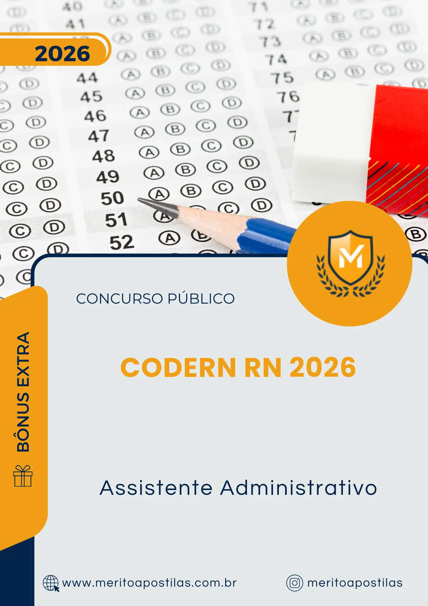 Apostila Assistente Administrativo Concurso Público CODERN RN 2026