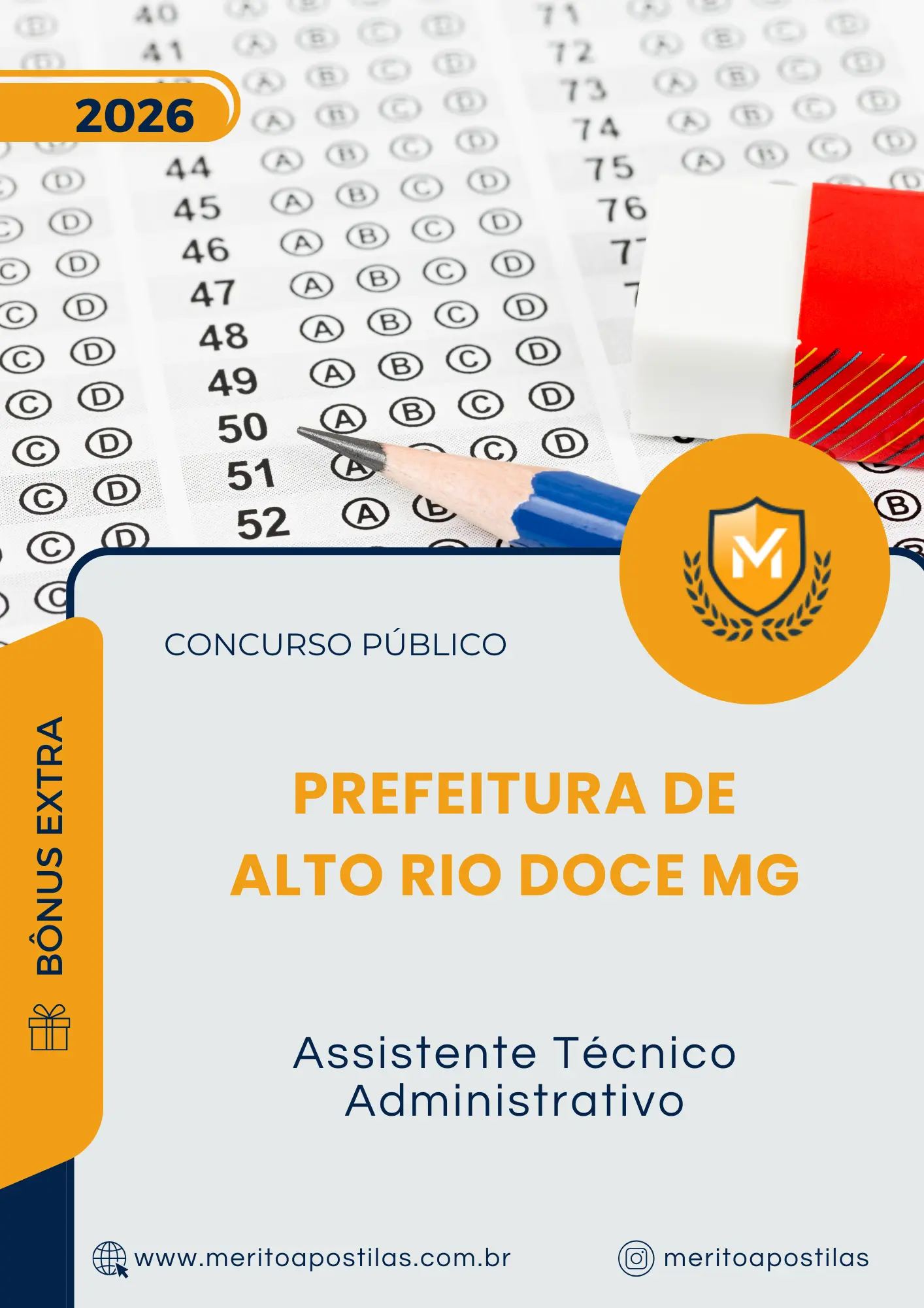 Apostila Assistente Técnico Administrativo Prefeitura de Alto Rio Doce MG 2026