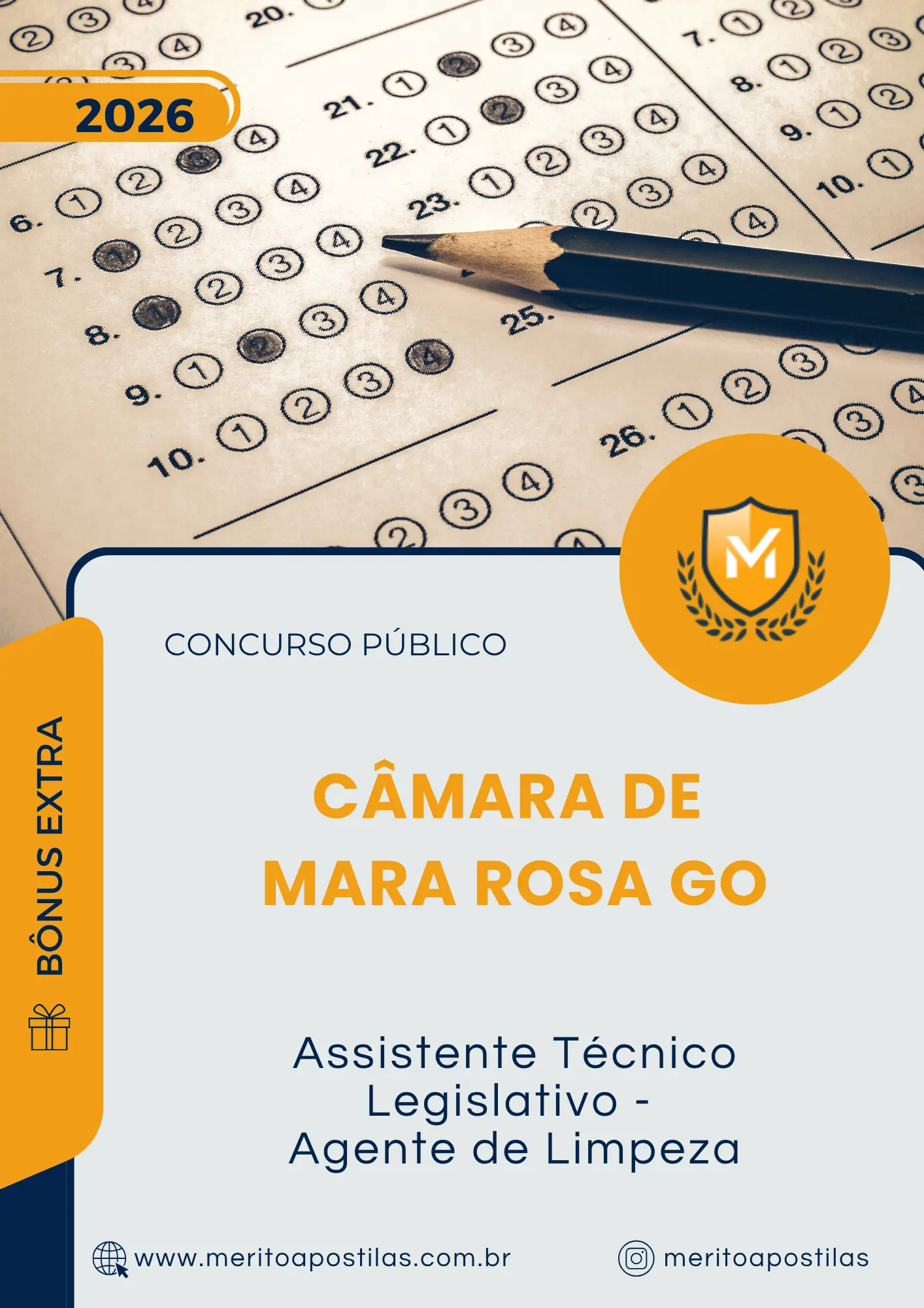 Apostila Assistente Técnico Legislativo Agente de Limpeza Câmara de Mara Rosa GO 2026