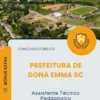 Apostila Assistente Técnico Pedagógico Prefeitura de Dona Emma SC 2026