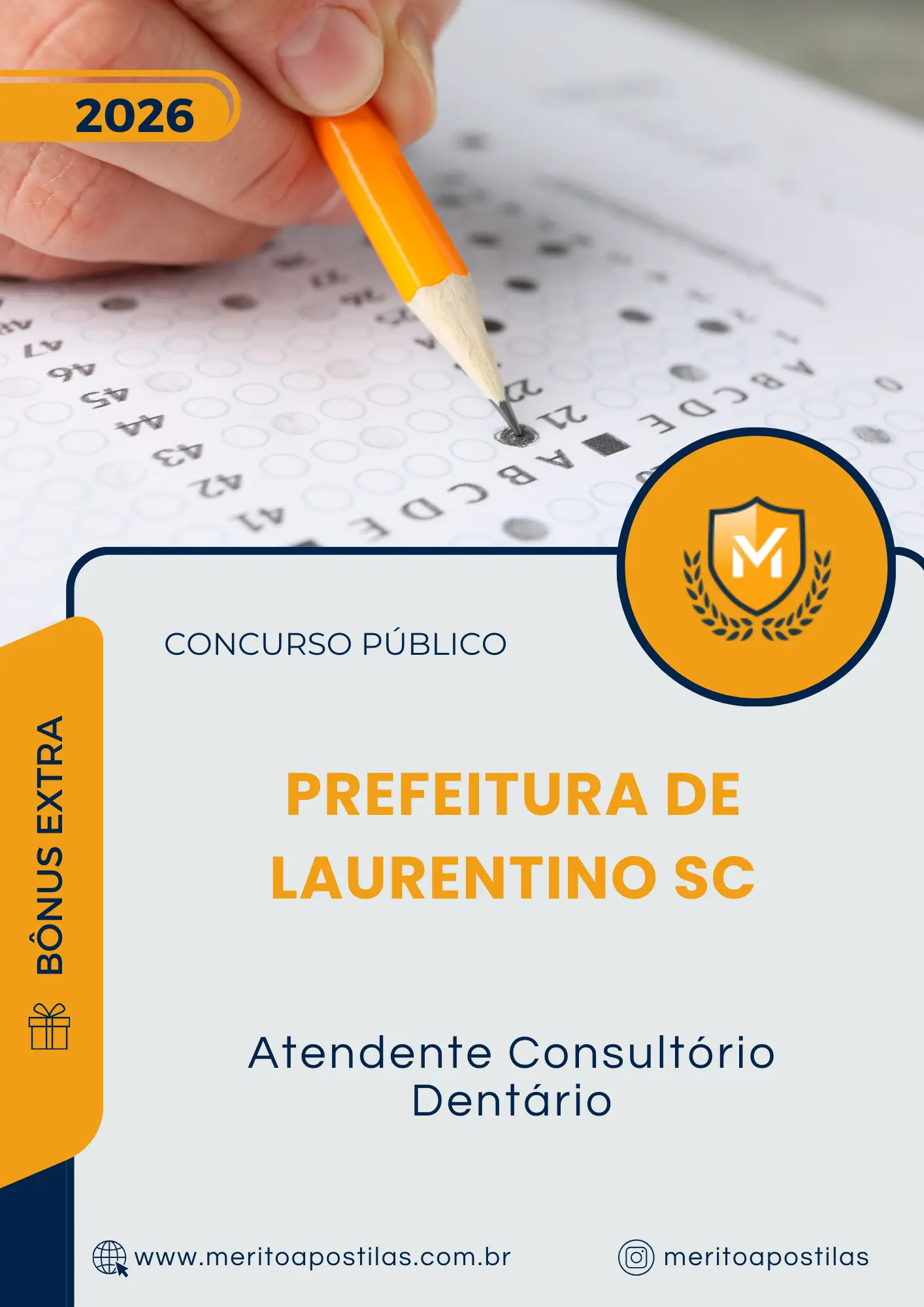 Apostila Atendente Consultório Dentário Prefeitura de Laurentino SC 2026