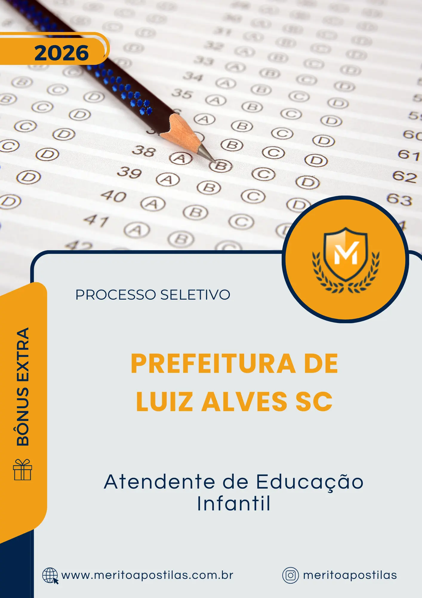 Apostila Atendente de Educação Infantil Prefeitura de Luiz Alves SC 2026