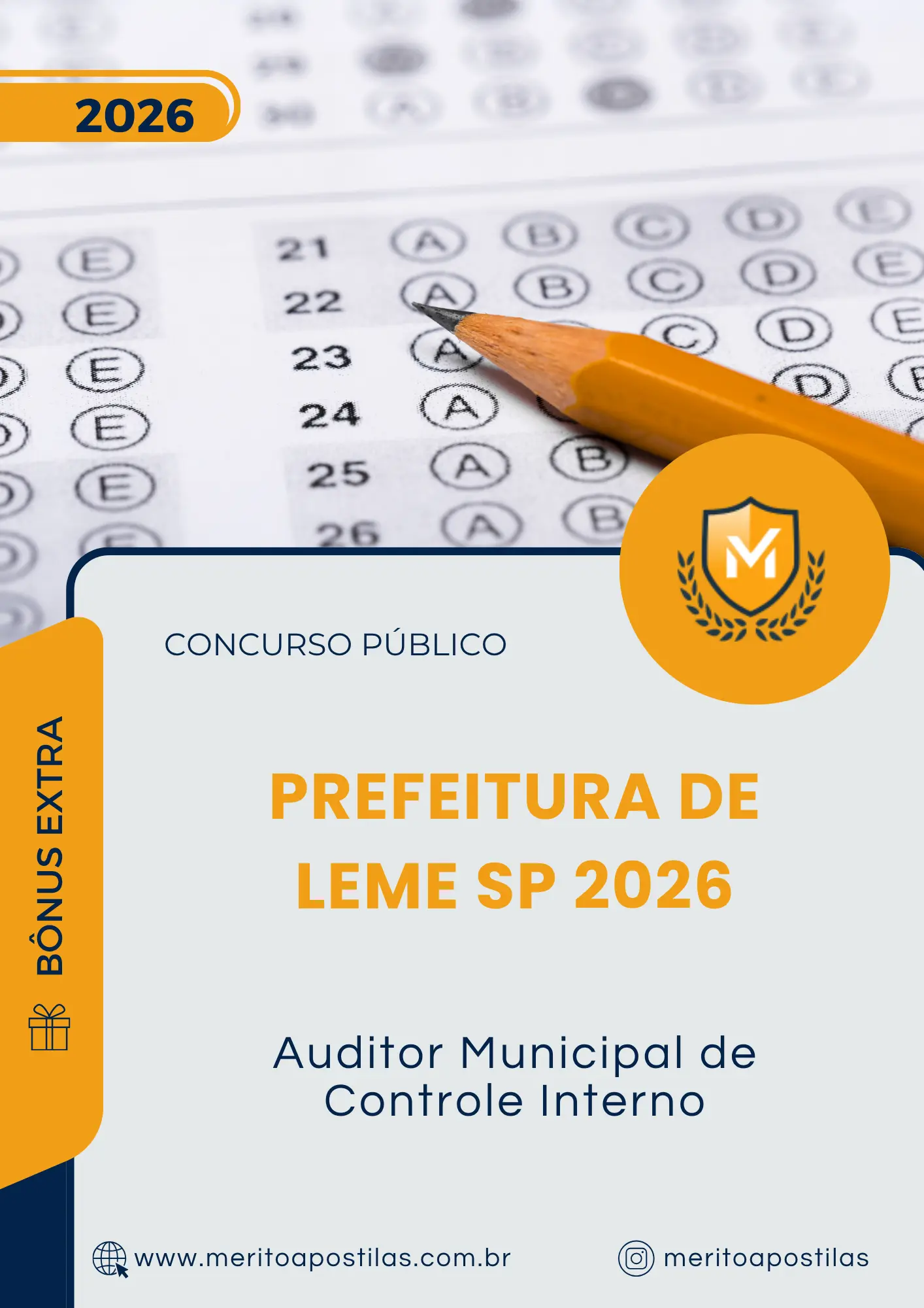 Apostila Auditor Municipal de Controle Interno Prefeitura de Leme SP 2026