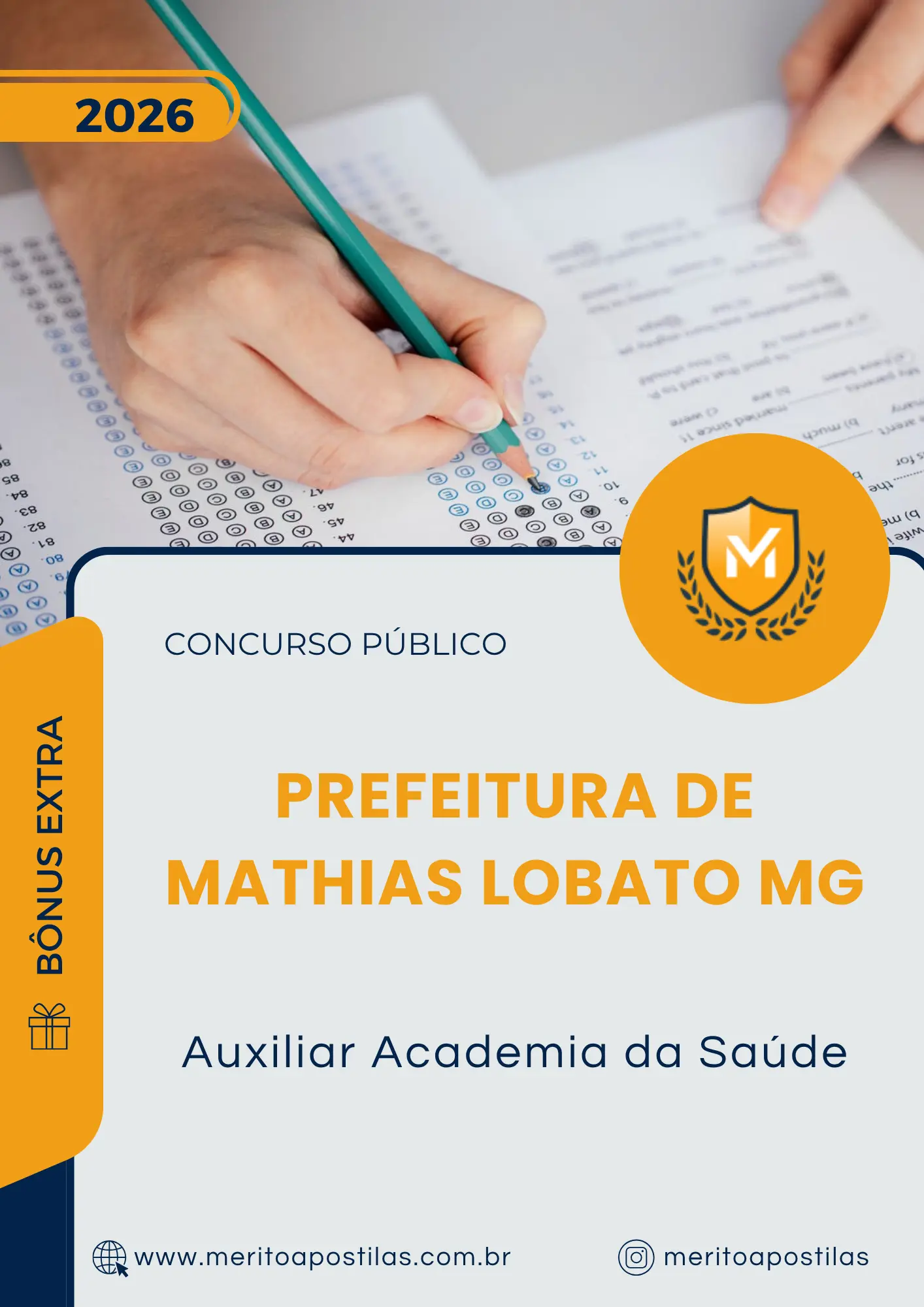 Apostila Auxiliar Academia da Saúde Prefeitura de Mathias Lobato MG 2026