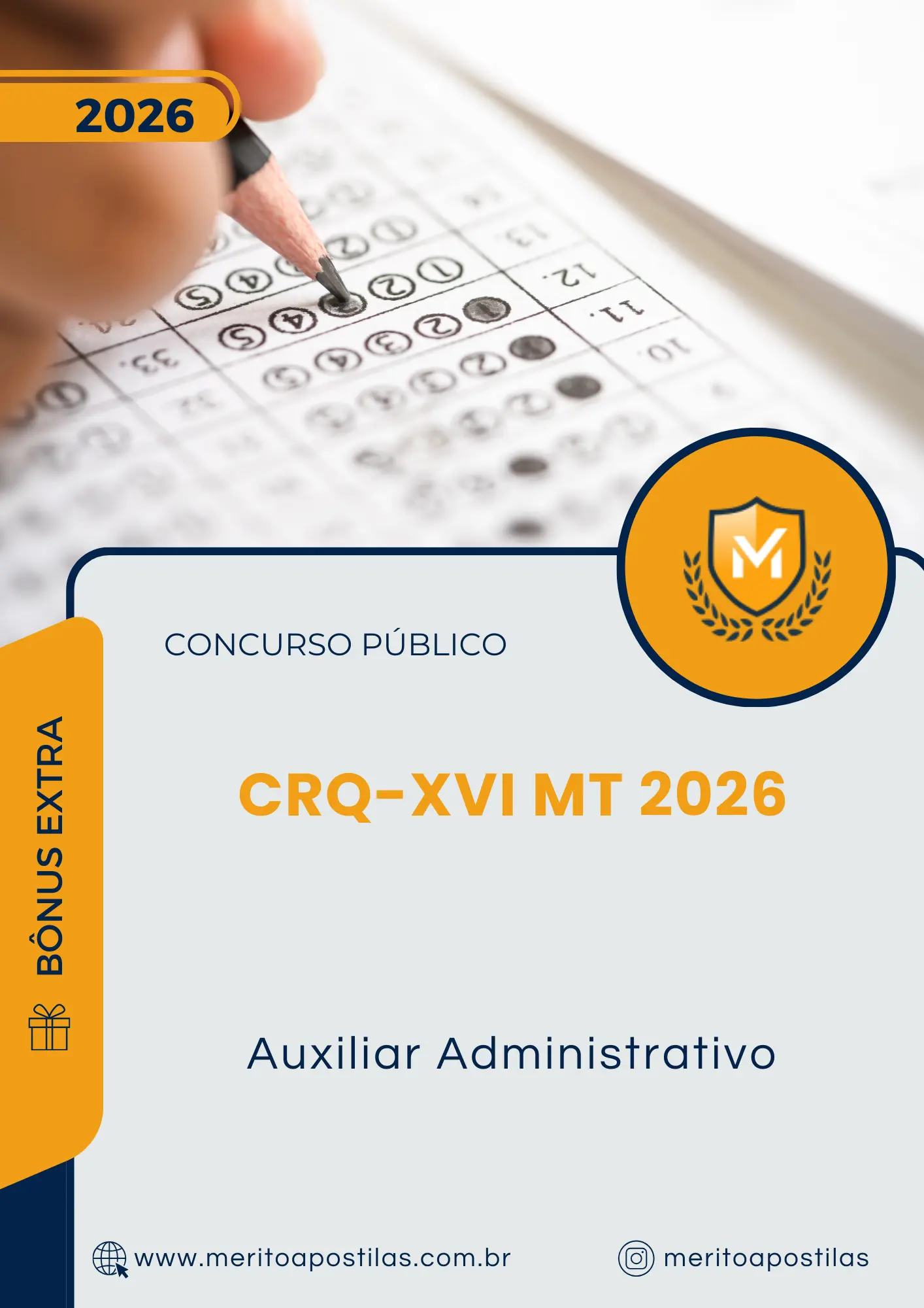 Apostila Auxiliar Administrativo Concurso Público CRQ XVI MT 2026