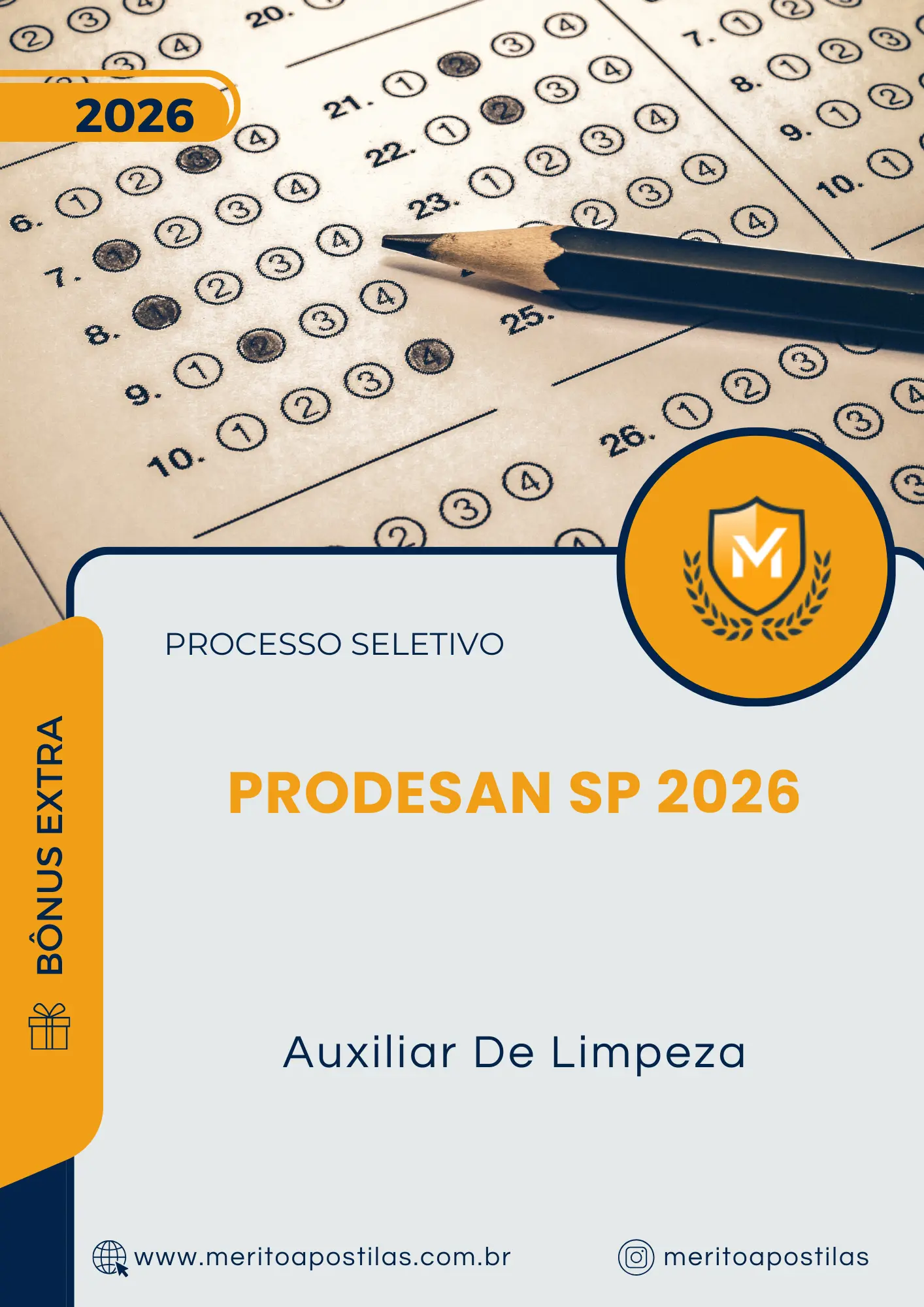 Apostila Auxiliar De Limpeza Processo Seletivo PRODESAN SP 2026
