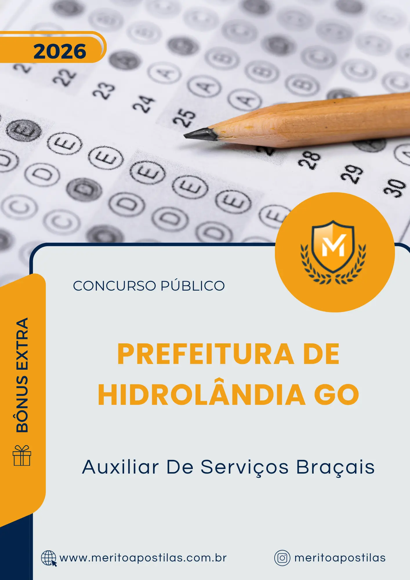 Apostila Auxiliar De Serviços Braçais Prefeitura de Hidrolândia GO 2026
