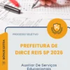 Apostila Auxiliar De Serviços Educacionais Prefeitura de Dirce Reis SP 2026