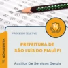 Apostila Auxiliar De Serviços Gerais Prefeitura de São Luís do Piauí PI 2026