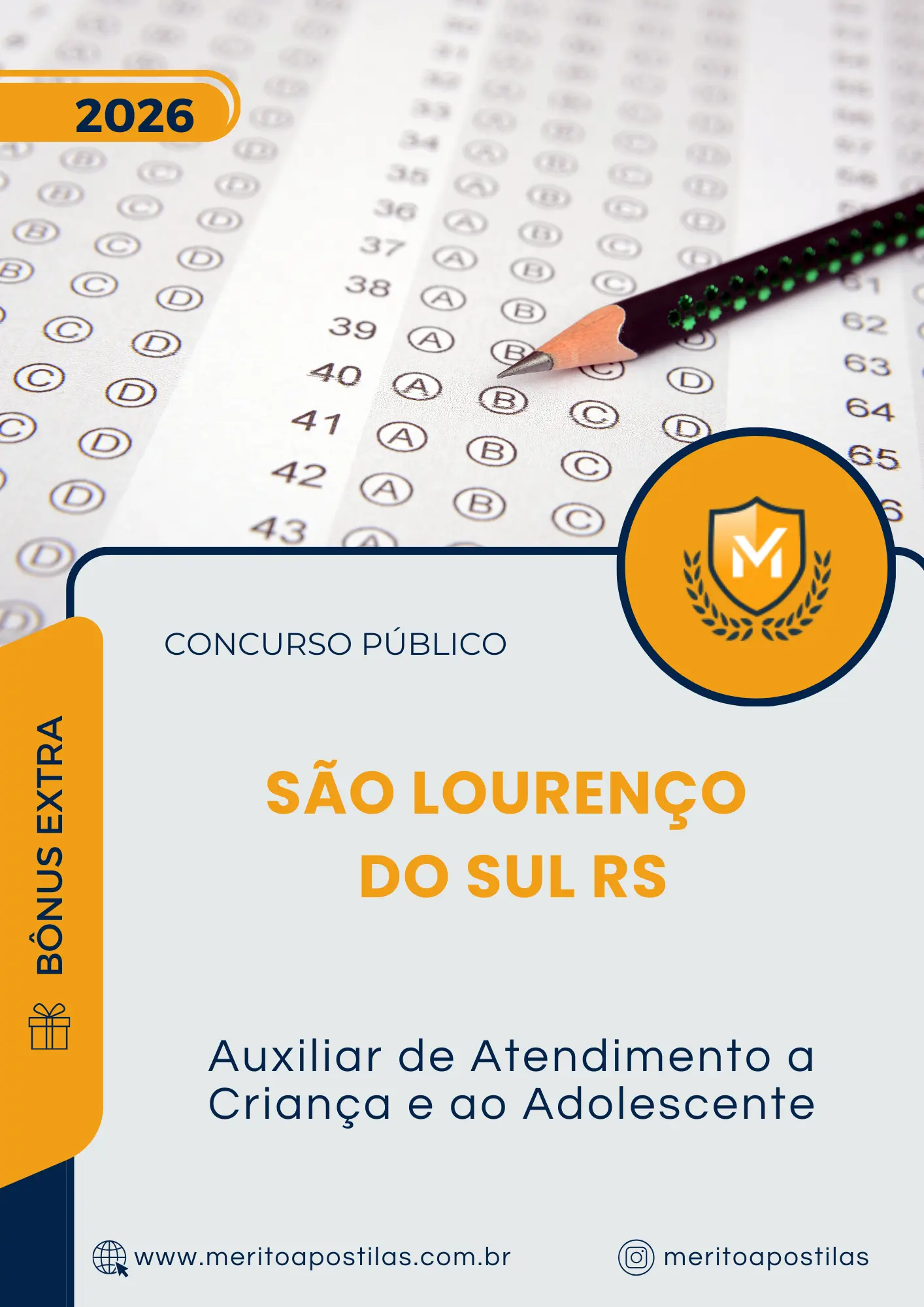 Apostila Auxiliar de Atendimento a Criança e ao Adolescente Prefeitura de São Lourenço do Sul RS 2026