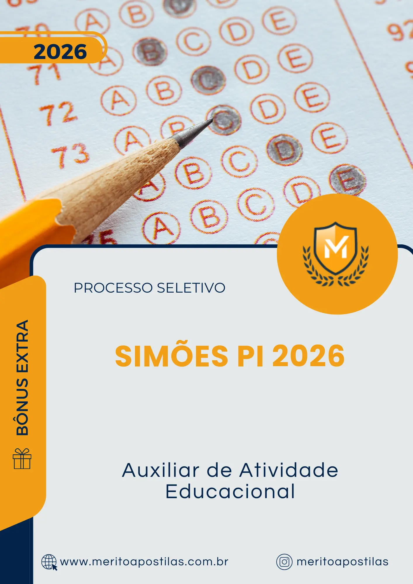 Apostila Auxiliar de Atividade Educacional Prefeitura de Simões PI 2026
