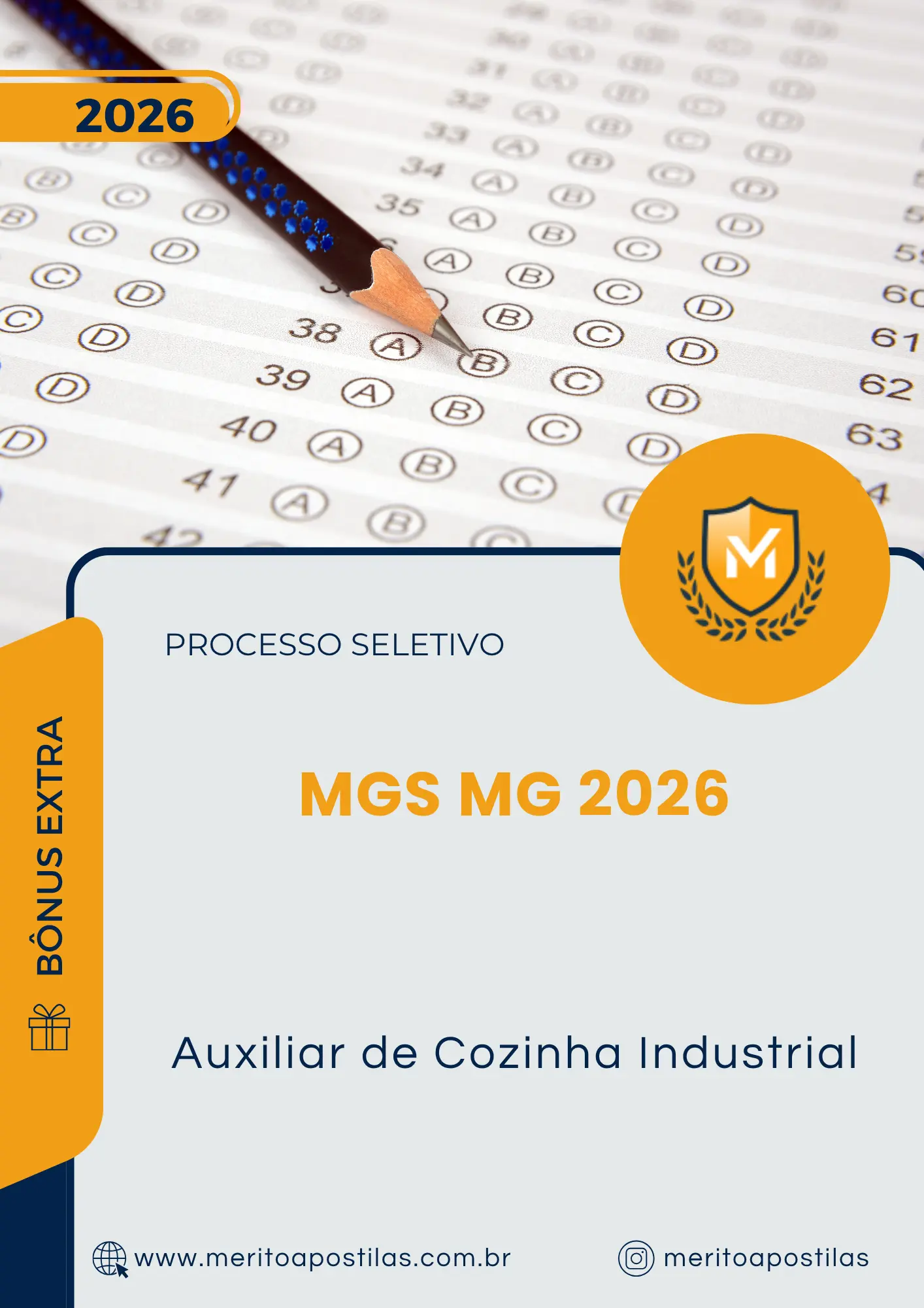 Apostila Auxiliar de Cozinha Industrial Processo Seletivo MGS MG 2026