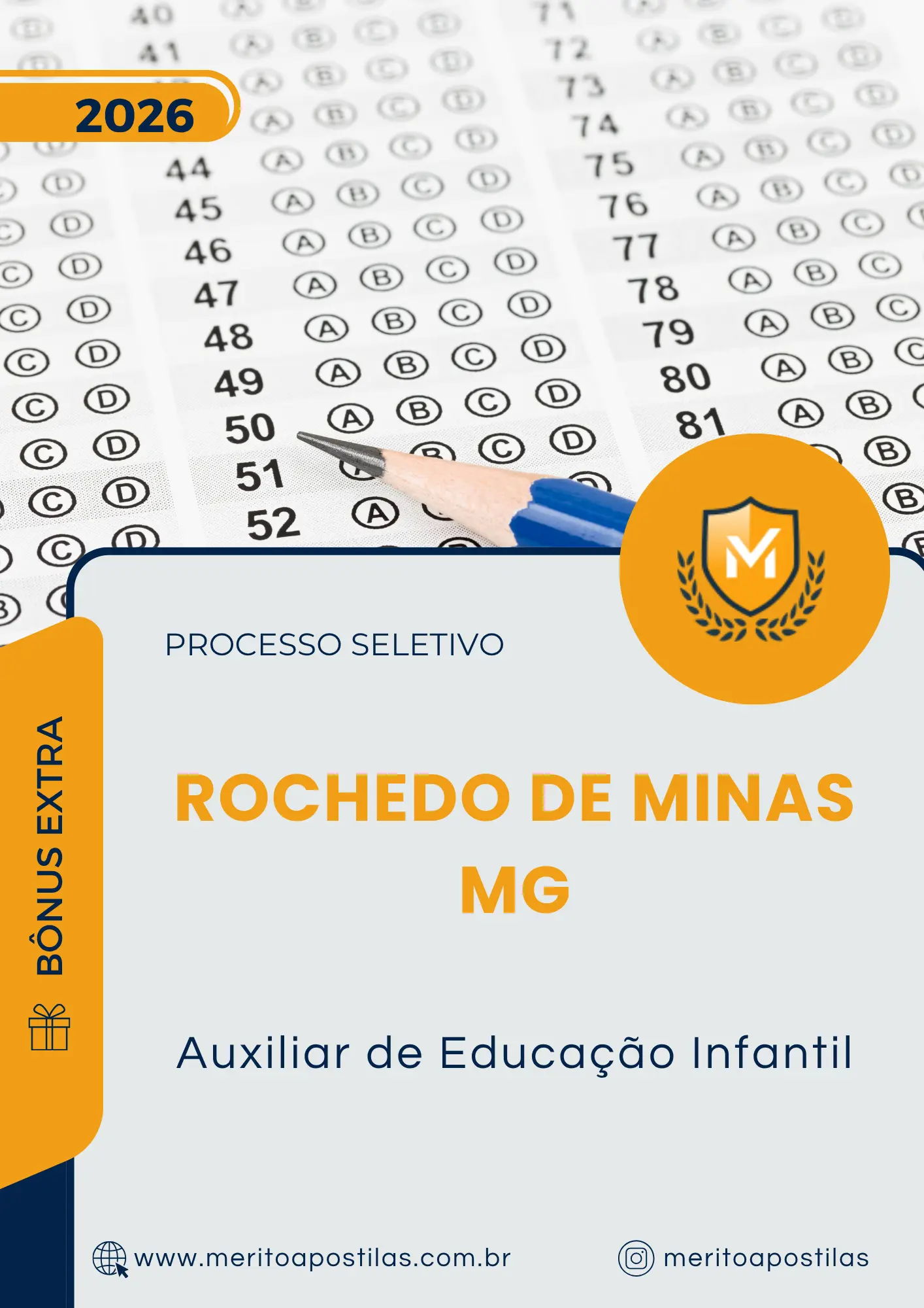 Apostila Auxiliar de Educação Infantil Prefeitura de Rochedo de Minas MG 2026