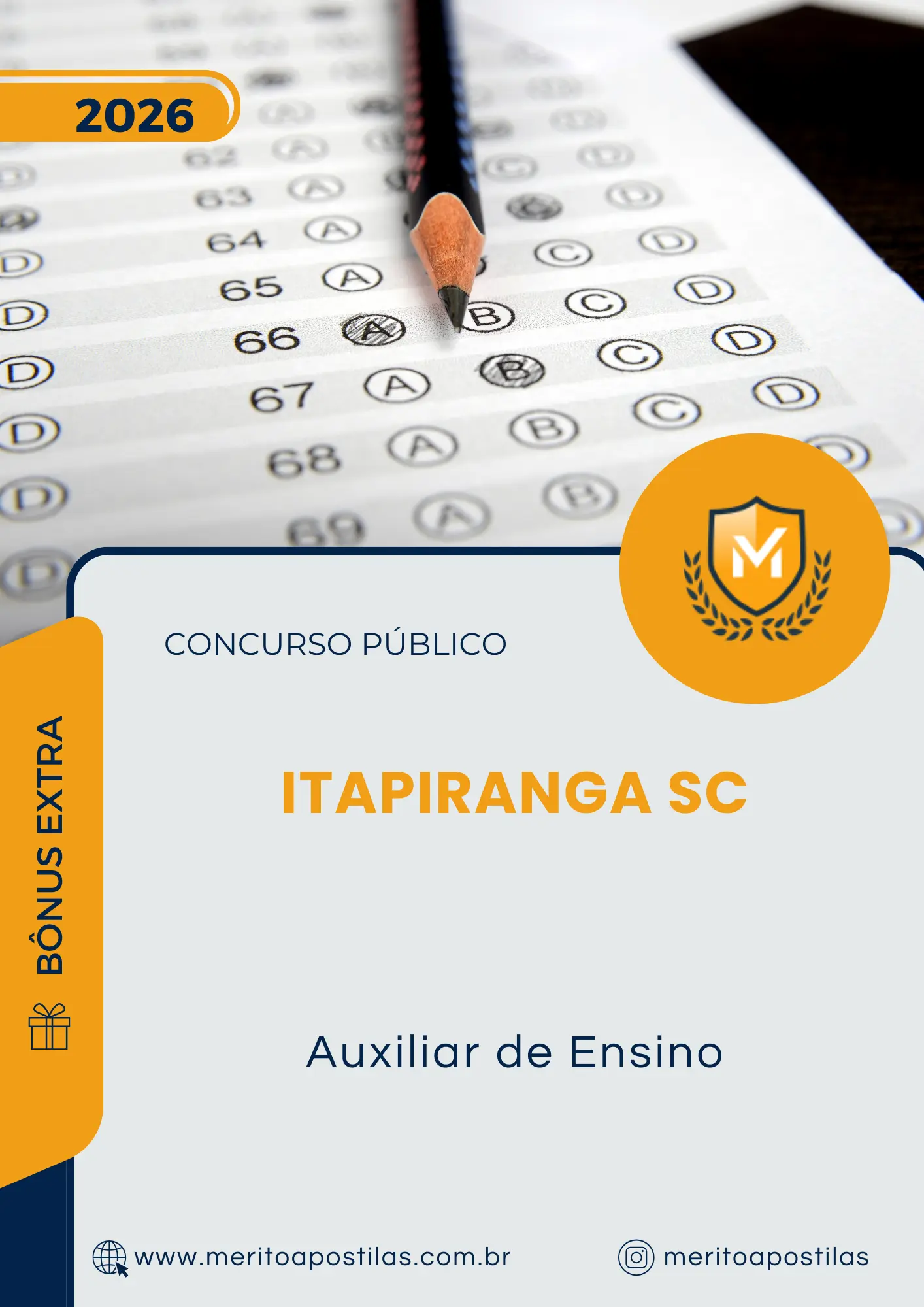 Apostila Auxiliar de Ensino Prefeitura de Itapiranga SC 2026