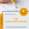 Apostila Auxiliar de Serviços Gerais Processo Seletivo DAE de João Monlevade MG 2026