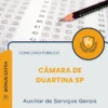 Apostila Auxiliar de Serviços Gerais Câmara de Duartina SP 2026