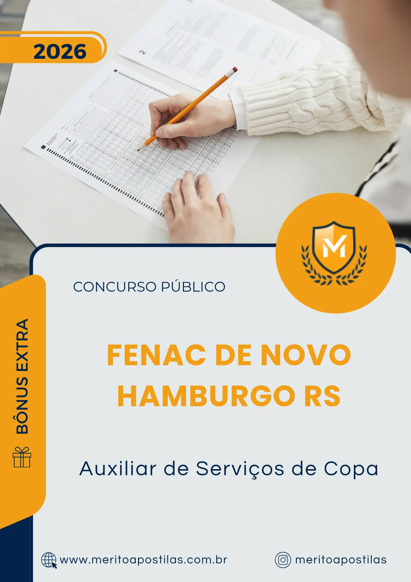 Apostila Auxiliar de Serviços de Copa FENAC de Novo Hamburgo RS 2026
